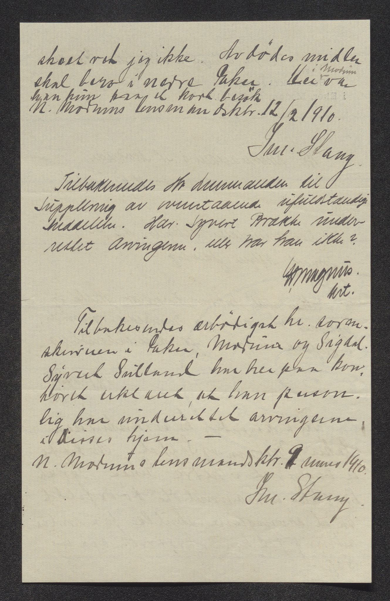 Eiker, Modum og Sigdal sorenskriveri, AV/SAKO-A-123/H/Ha/Hab/L0033: Dødsfallsmeldinger, 1909-1910, p. 474