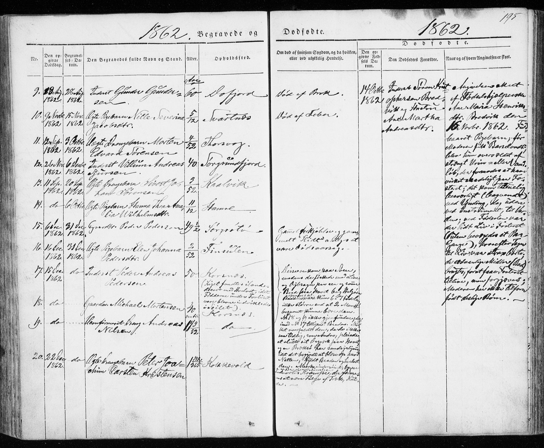 Karlsøy sokneprestembete, SATØ/S-1299/H/Ha/Haa/L0009kirke: Parish register (official) no. 9, 1838-1867, p. 195