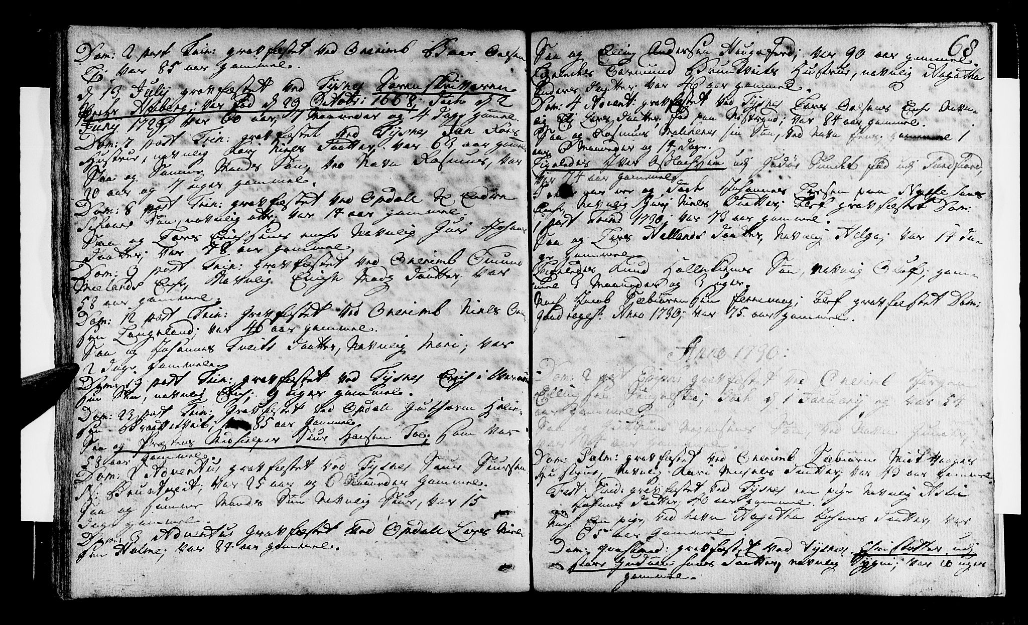 Tysnes sokneprestembete, SAB/A-78601/H/Haa: Parish register (official) no. A 1, 1723-1731, p. 68