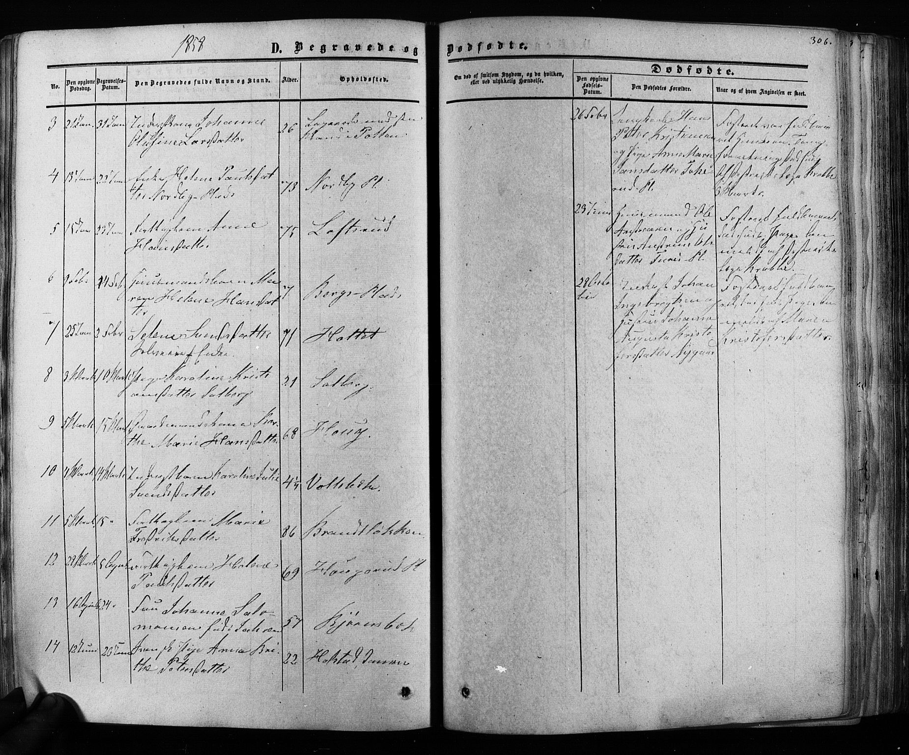 Ås prestekontor Kirkebøker, AV/SAO-A-10894/F/Fa/L0007: Parish register (official) no. I 7, 1854-1870, p. 306