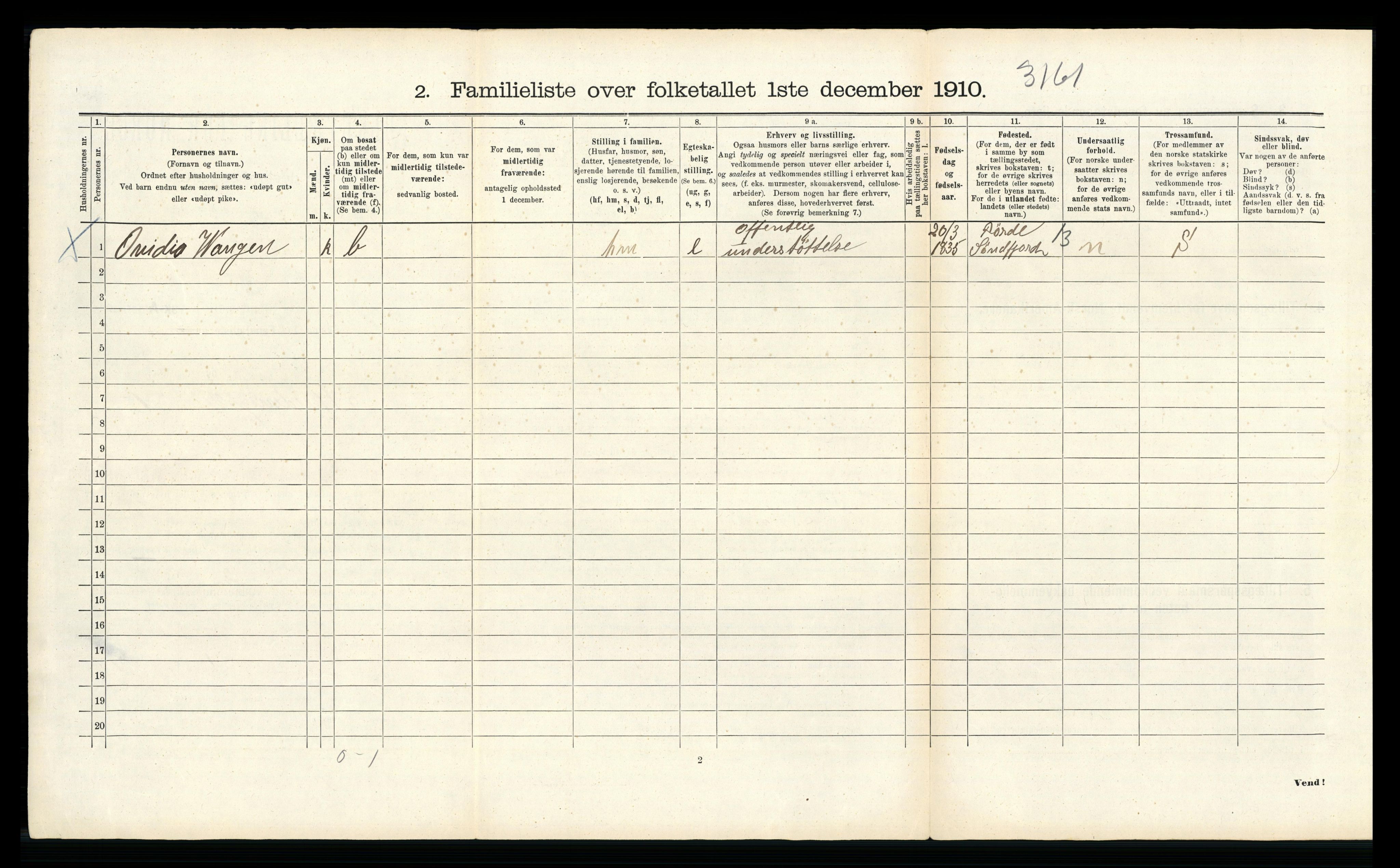 RA, 1910 census for Bergen, 1910, p. 38148