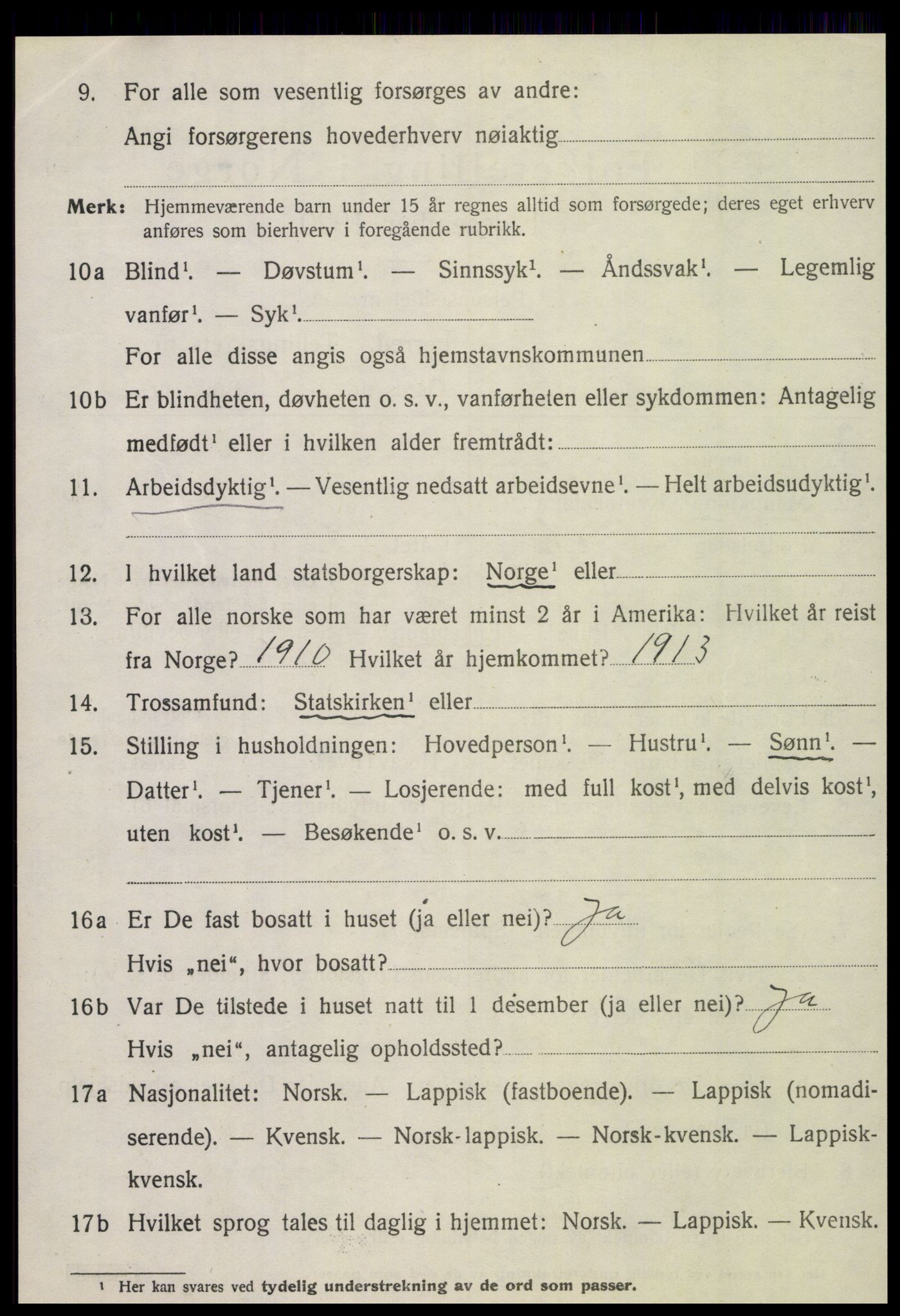 SAT, 1920 census for Otterøy, 1920, p. 1942