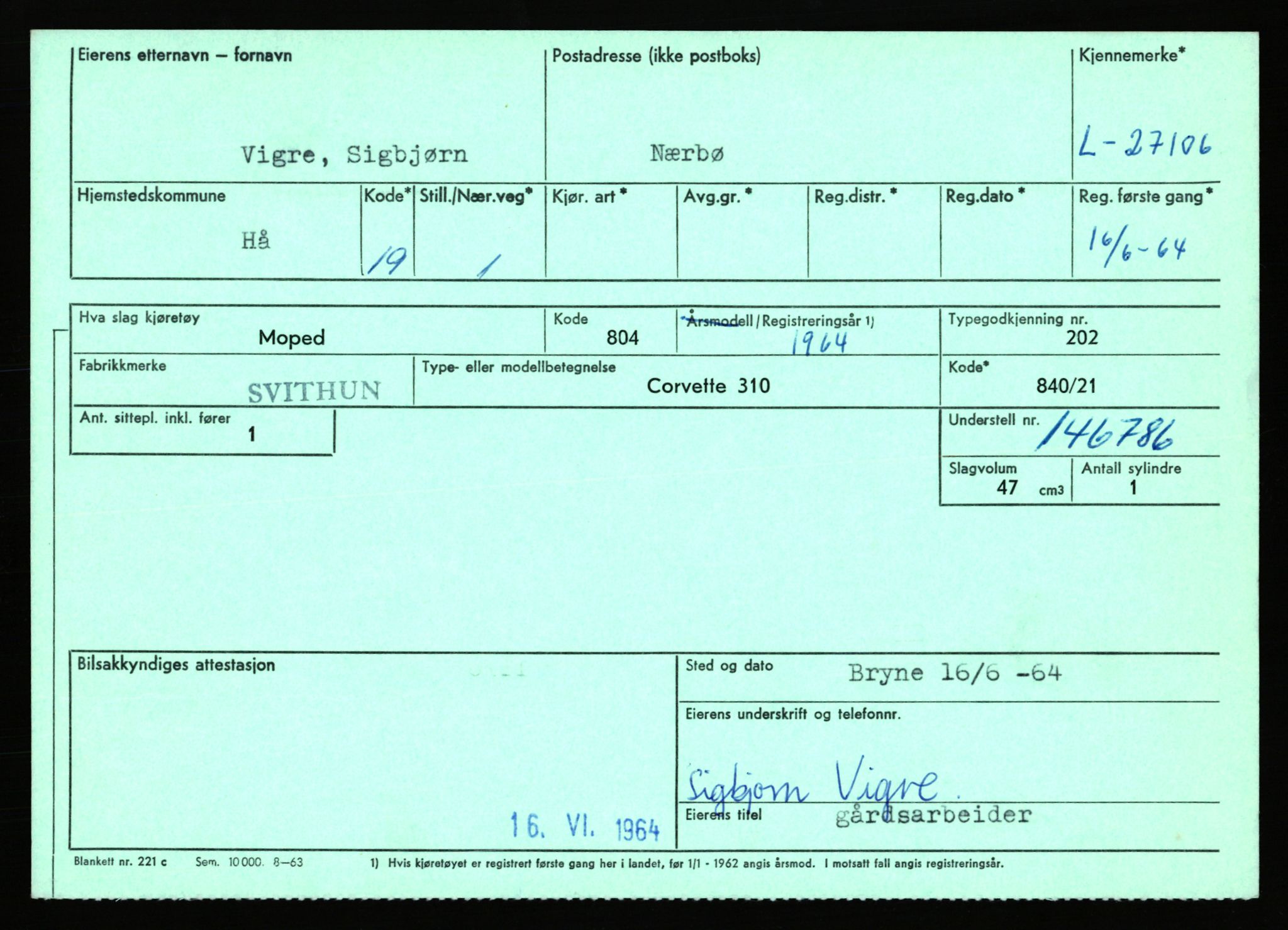 Stavanger trafikkstasjon, AV/SAST-A-101942/0/F/L0045: L-27000 - L-27799, 1930-1971, p. 233