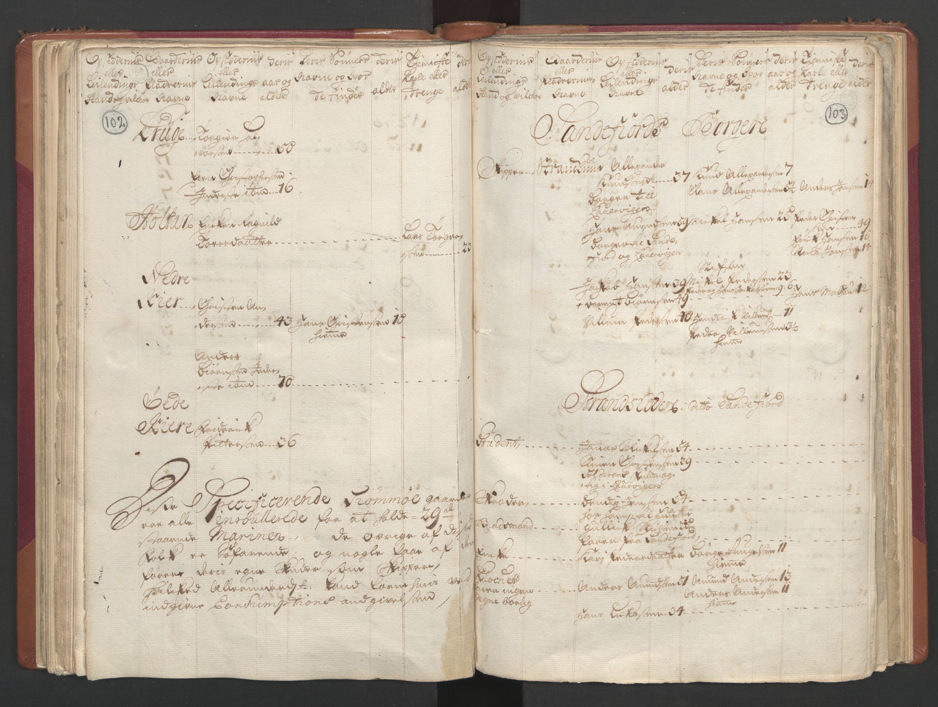 RA, Census (manntall) 1701, no. 2: Solør, Odal og Østerdal fogderi and Larvik grevskap, 1701, p. 102-103