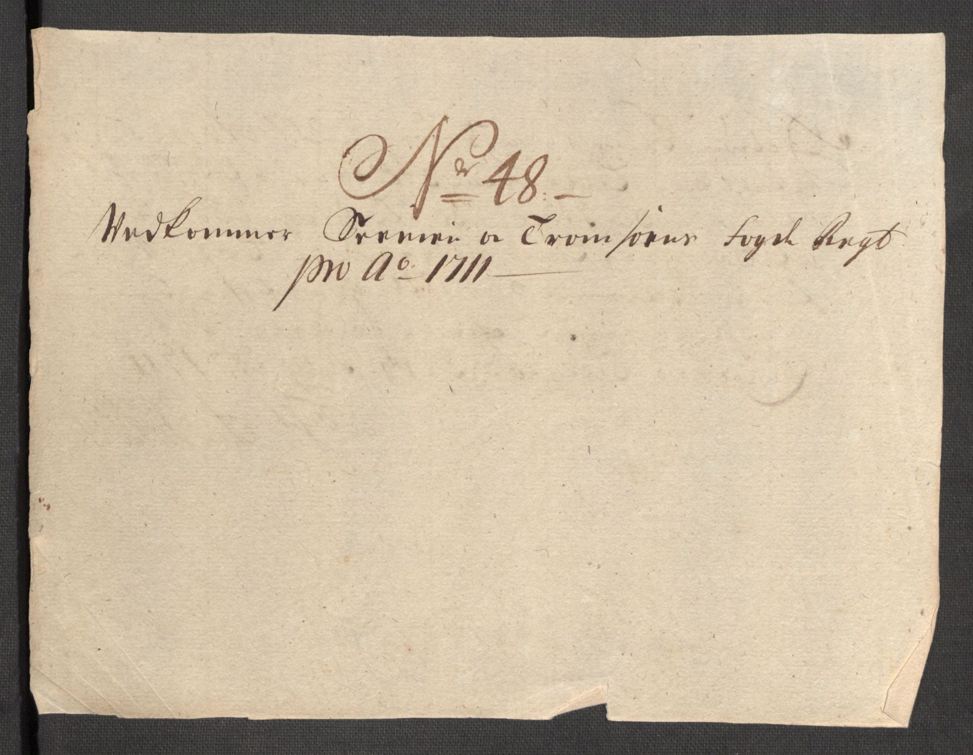 Rentekammeret inntil 1814, Reviderte regnskaper, Fogderegnskap, RA/EA-4092/R68/L4758: Fogderegnskap Senja og Troms, 1711-1712, p. 283