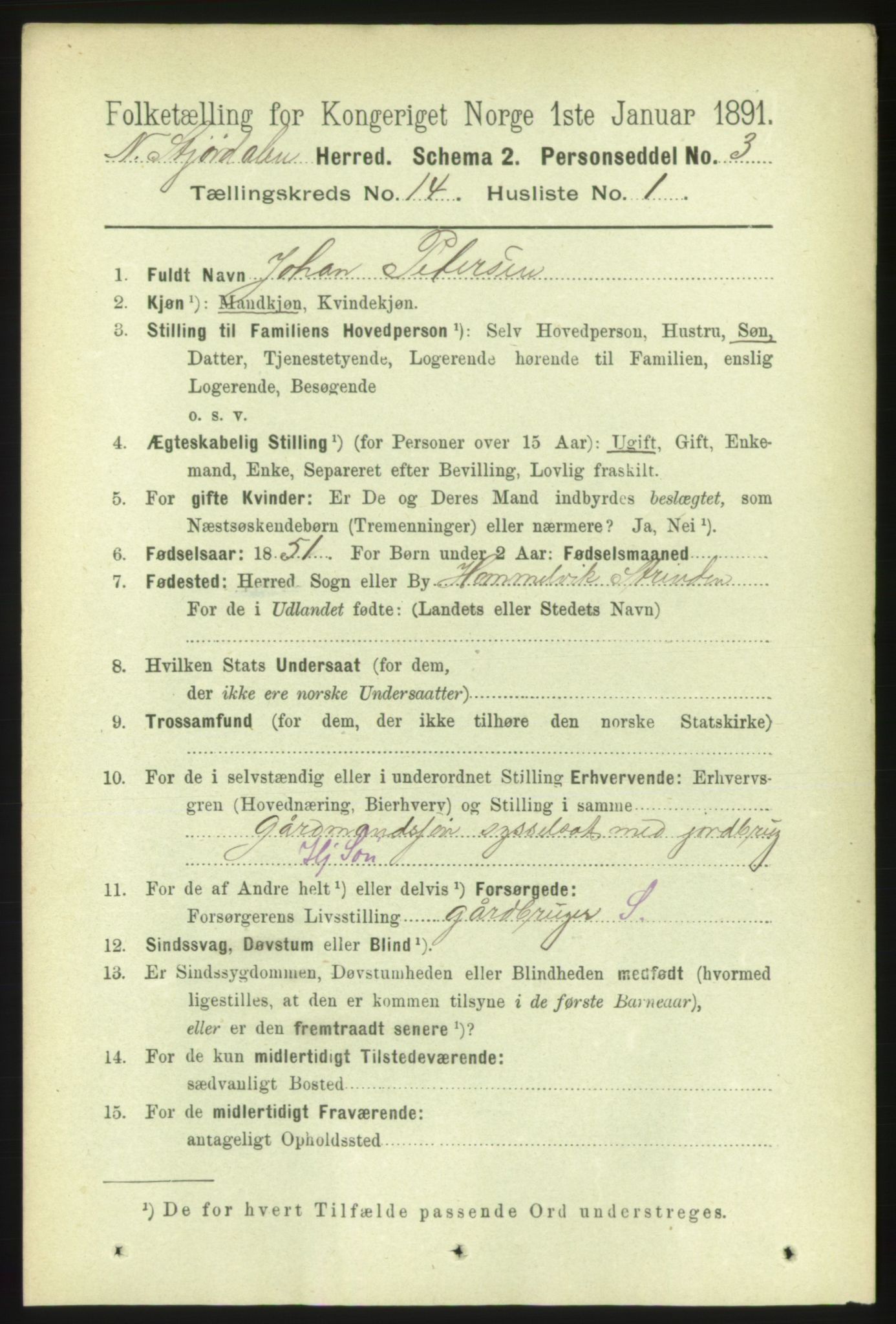 RA, 1891 census for 1714 Nedre Stjørdal, 1891, p. 6553