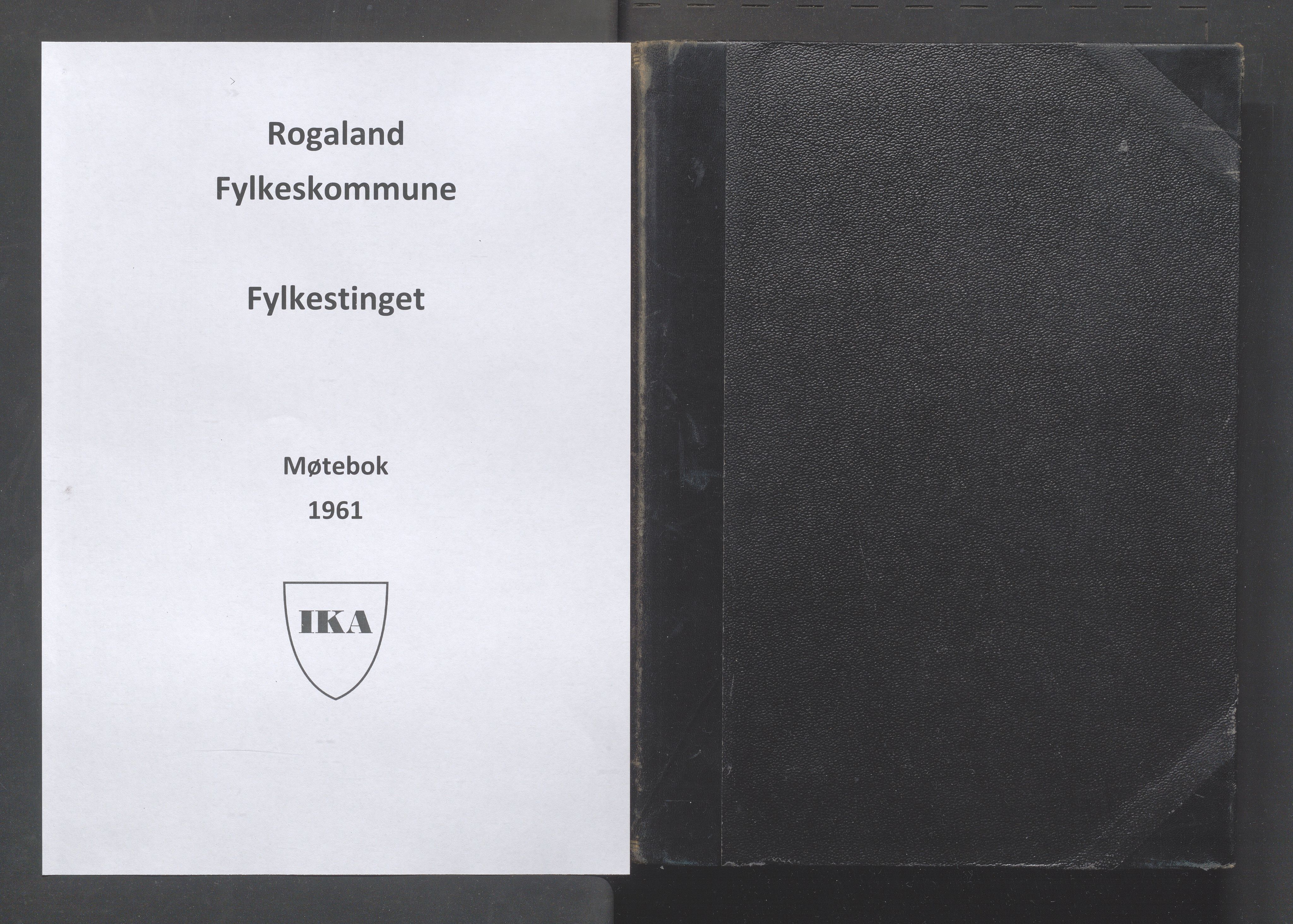 Rogaland fylkeskommune - Fylkesrådmannen , IKAR/A-900/A/Aa/Aaa/L0081: Møtebok , 1961