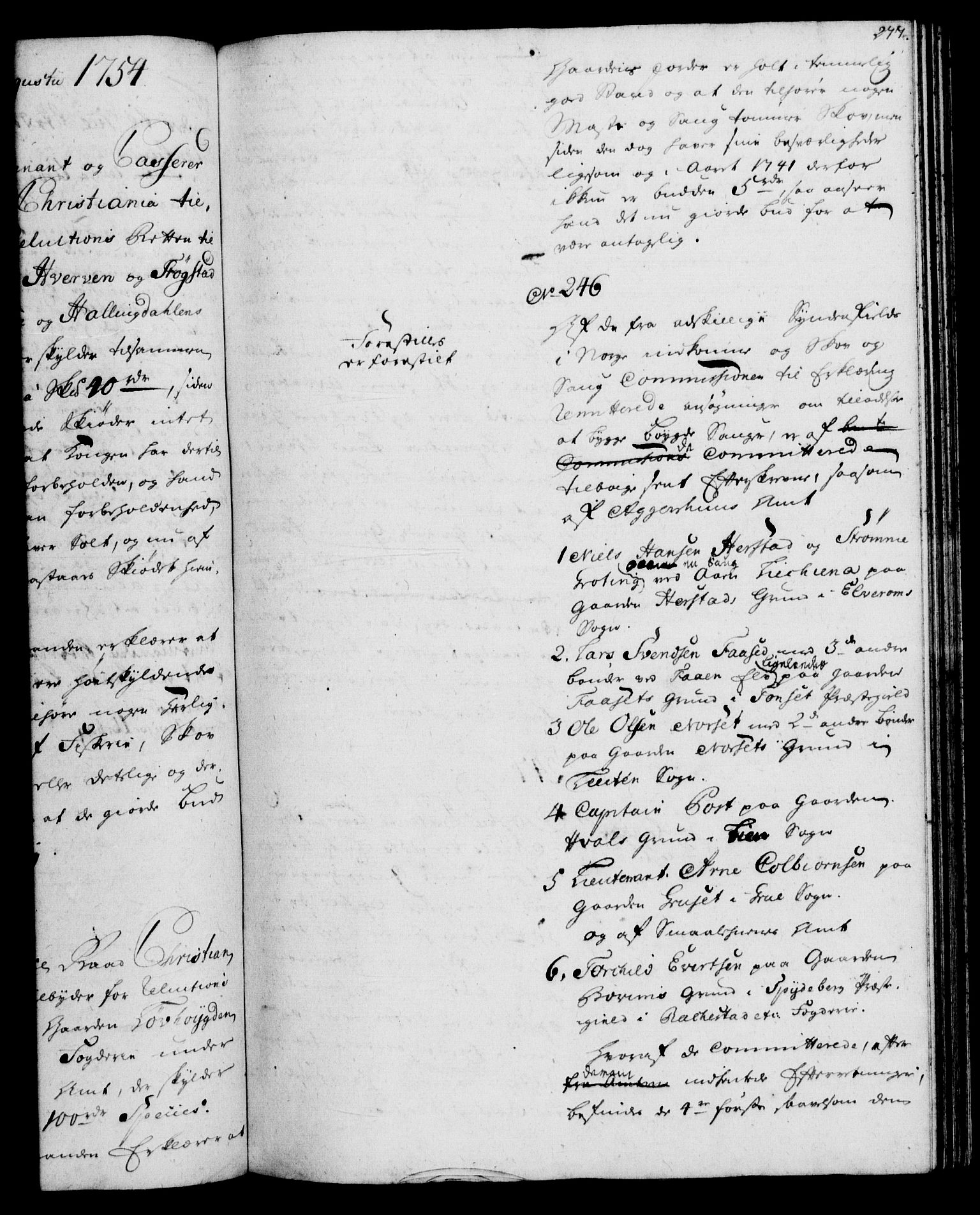 Rentekammeret, Kammerkanselliet, AV/RA-EA-3111/G/Gh/Gha/L0032: Norsk ekstraktmemorialprotokoll (merket RK 53.77), 1753-1755, p. 277
