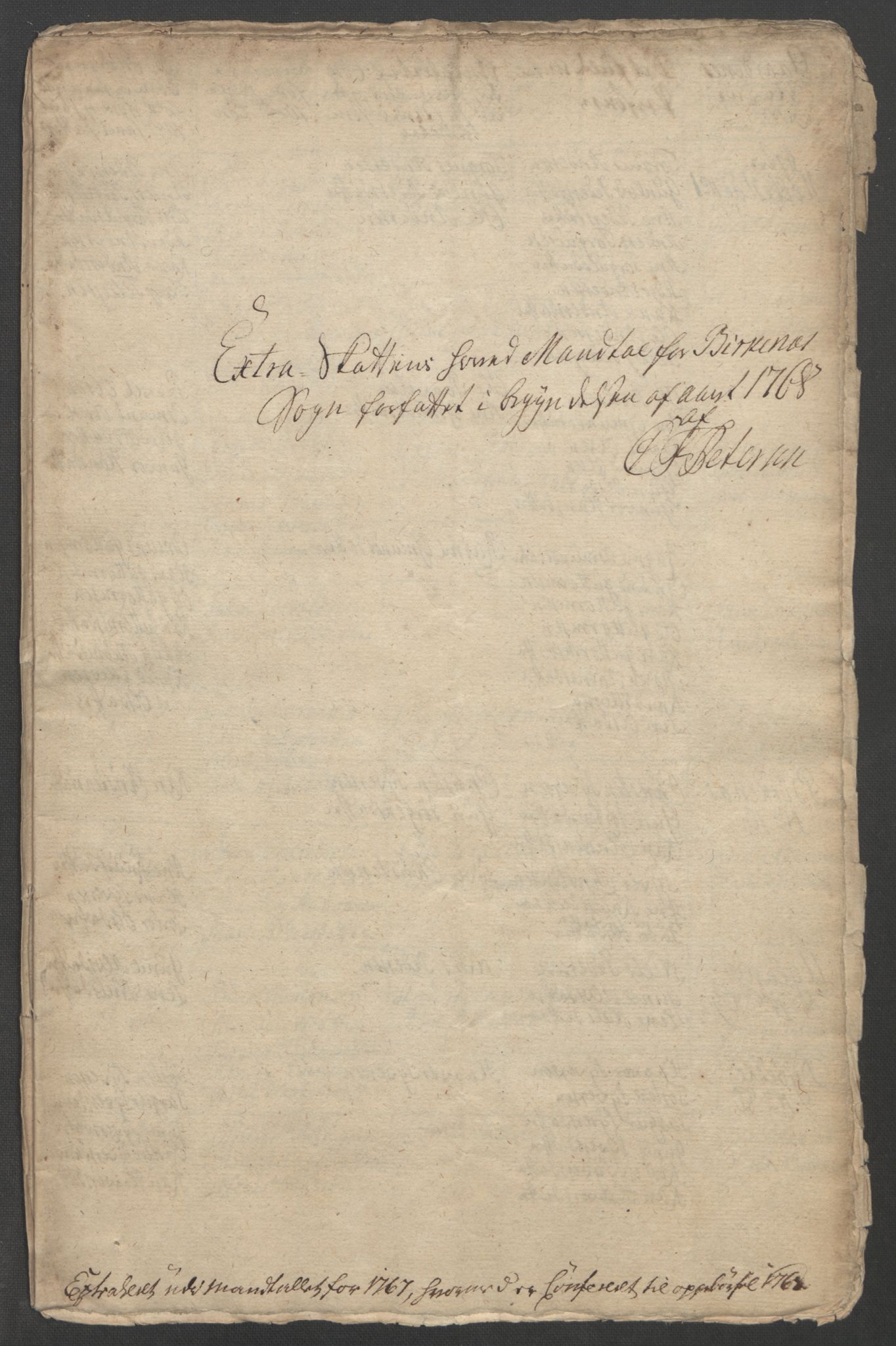 Rentekammeret inntil 1814, Reviderte regnskaper, Fogderegnskap, RA/EA-4092/R39/L2424: Ekstraskatten Nedenes, 1762-1767, p. 504