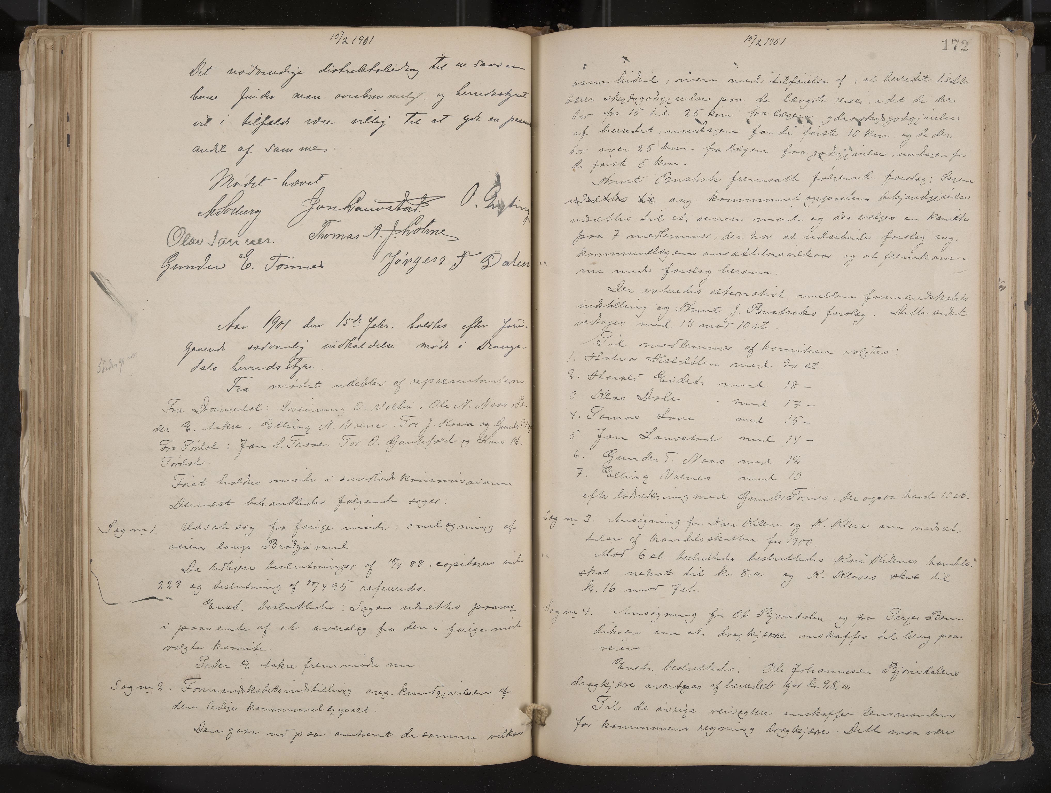 Drangedal formannskap og sentraladministrasjon, IKAK/0817021/A/L0003: Møtebok, 1893-1906, p. 172