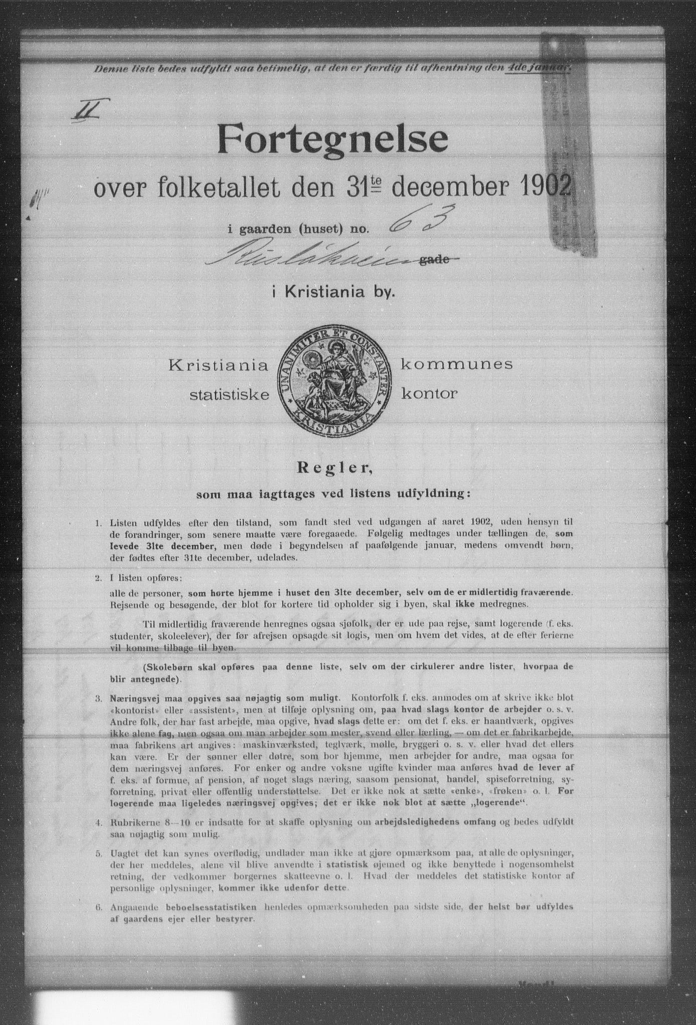 OBA, Municipal Census 1902 for Kristiania, 1902, p. 16223