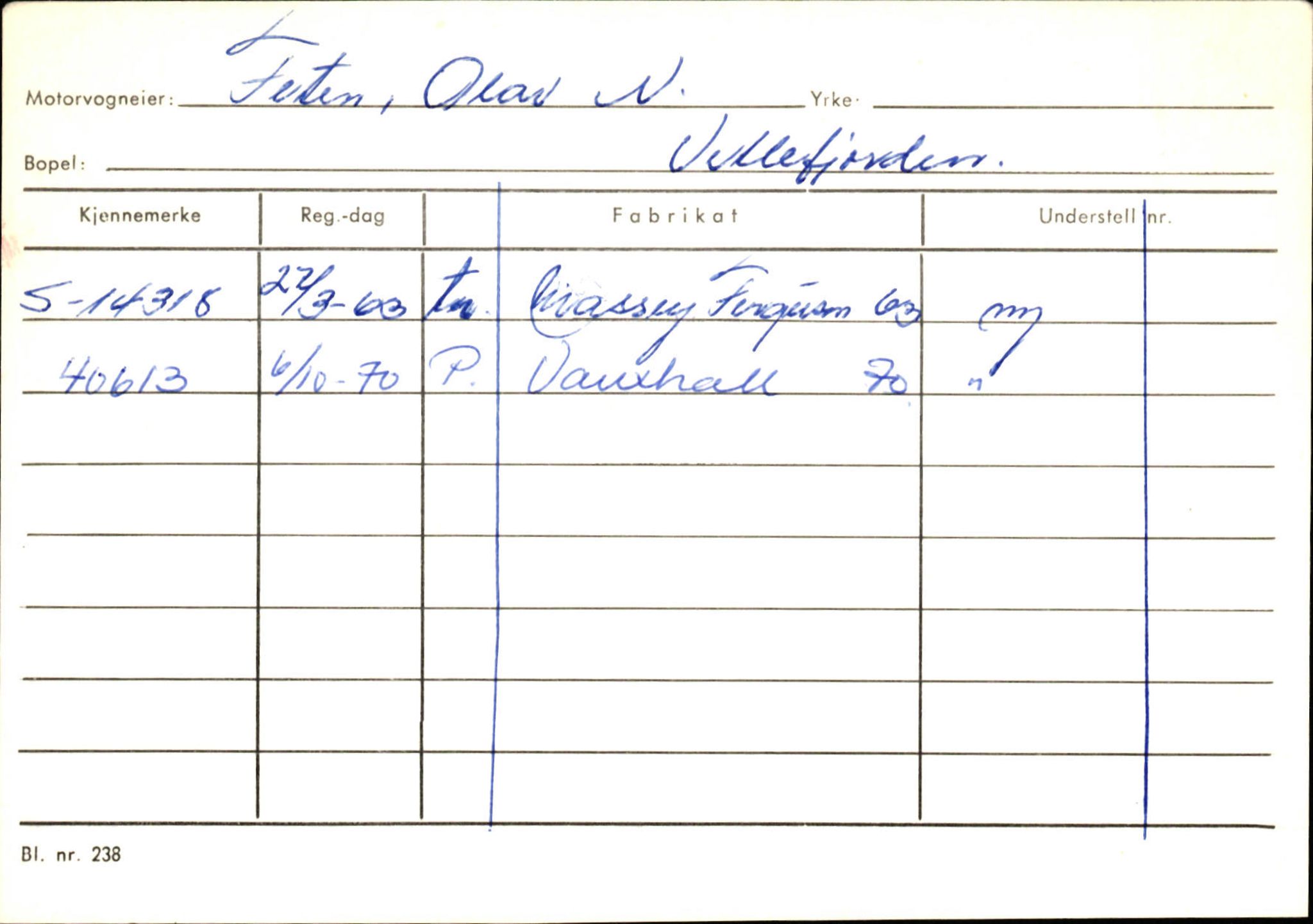 Statens vegvesen, Sogn og Fjordane vegkontor, SAB/A-5301/4/F/L0132: Eigarregister Askvoll A-Å. Balestrand A-Å, 1945-1975, p. 1718