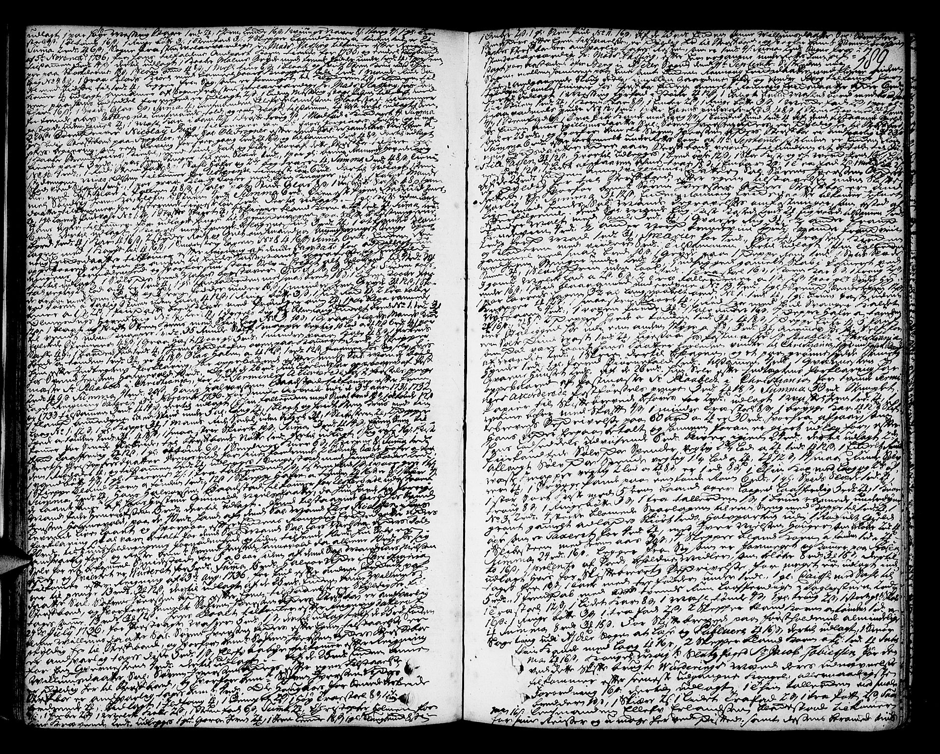 Aker sorenskriveri, AV/SAO-A-10895/H/Hb/L0007b: Skifteprotokoll, 1735-1743, p. 388b-389a