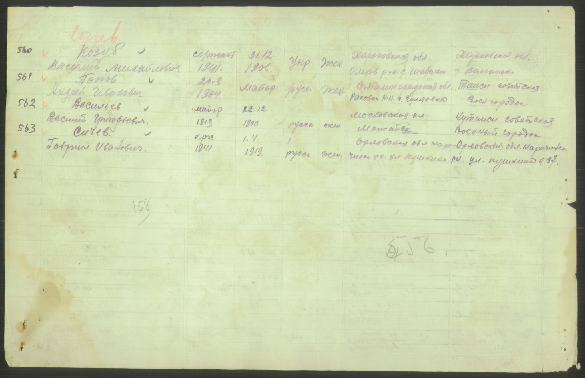 Flyktnings- og fangedirektoratet, Repatrieringskontoret, AV/RA-S-1681/D/Db/L0022: Displaced Persons (DPs) og sivile tyskere, 1945-1948, p. 309