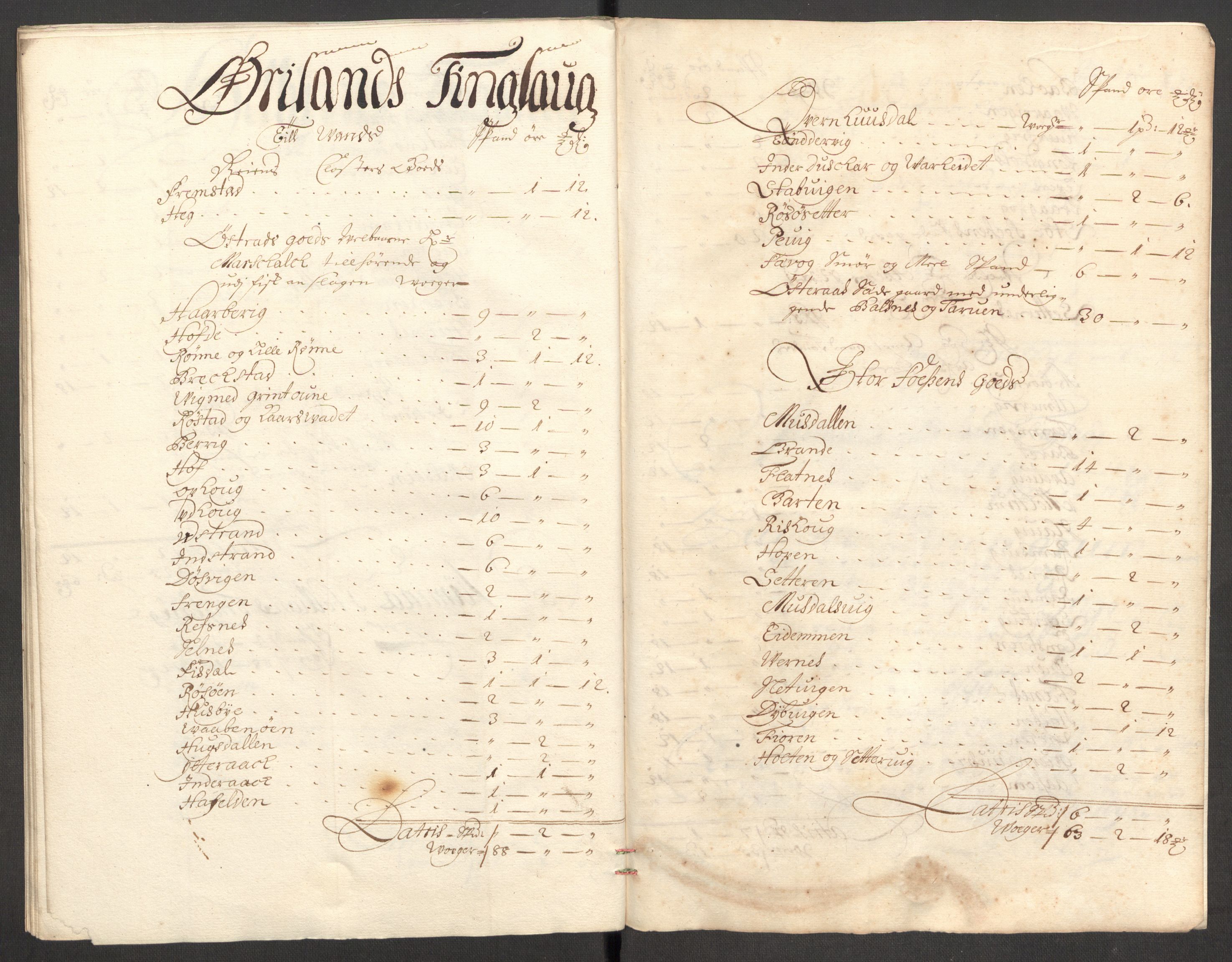 Rentekammeret inntil 1814, Reviderte regnskaper, Fogderegnskap, RA/EA-4092/R57/L3853: Fogderegnskap Fosen, 1698-1699, p. 123