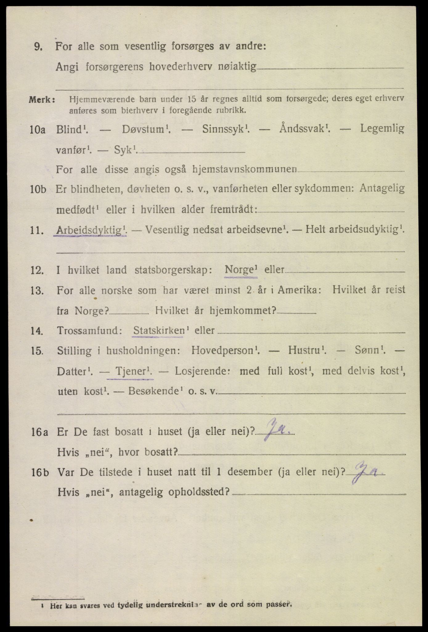 SAK, 1920 census for Søndeled, 1920, p. 4578