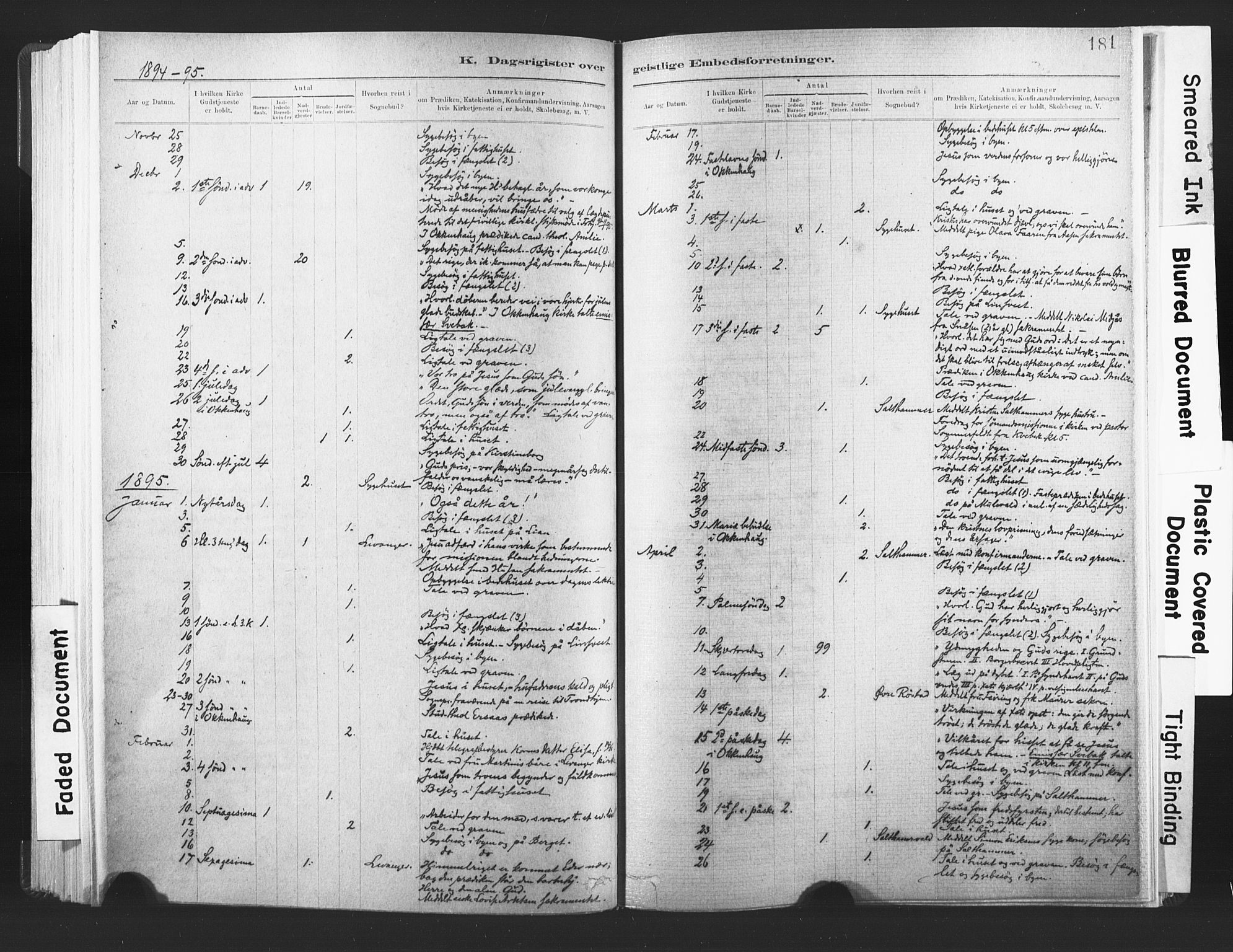 Ministerialprotokoller, klokkerbøker og fødselsregistre - Nord-Trøndelag, SAT/A-1458/720/L0189: Parish register (official) no. 720A05, 1880-1911, p. 181