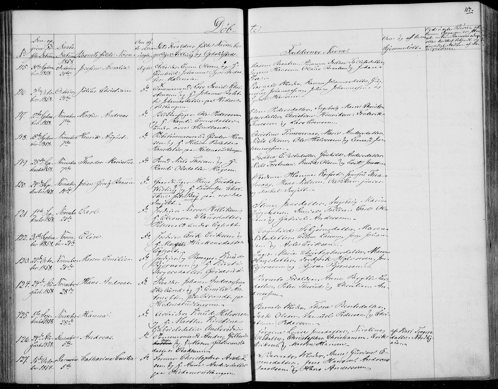 Skoger kirkebøker, AV/SAKO-A-59/F/Fa/L0003: Parish register (official) no. I 3, 1842-1861, p. 117