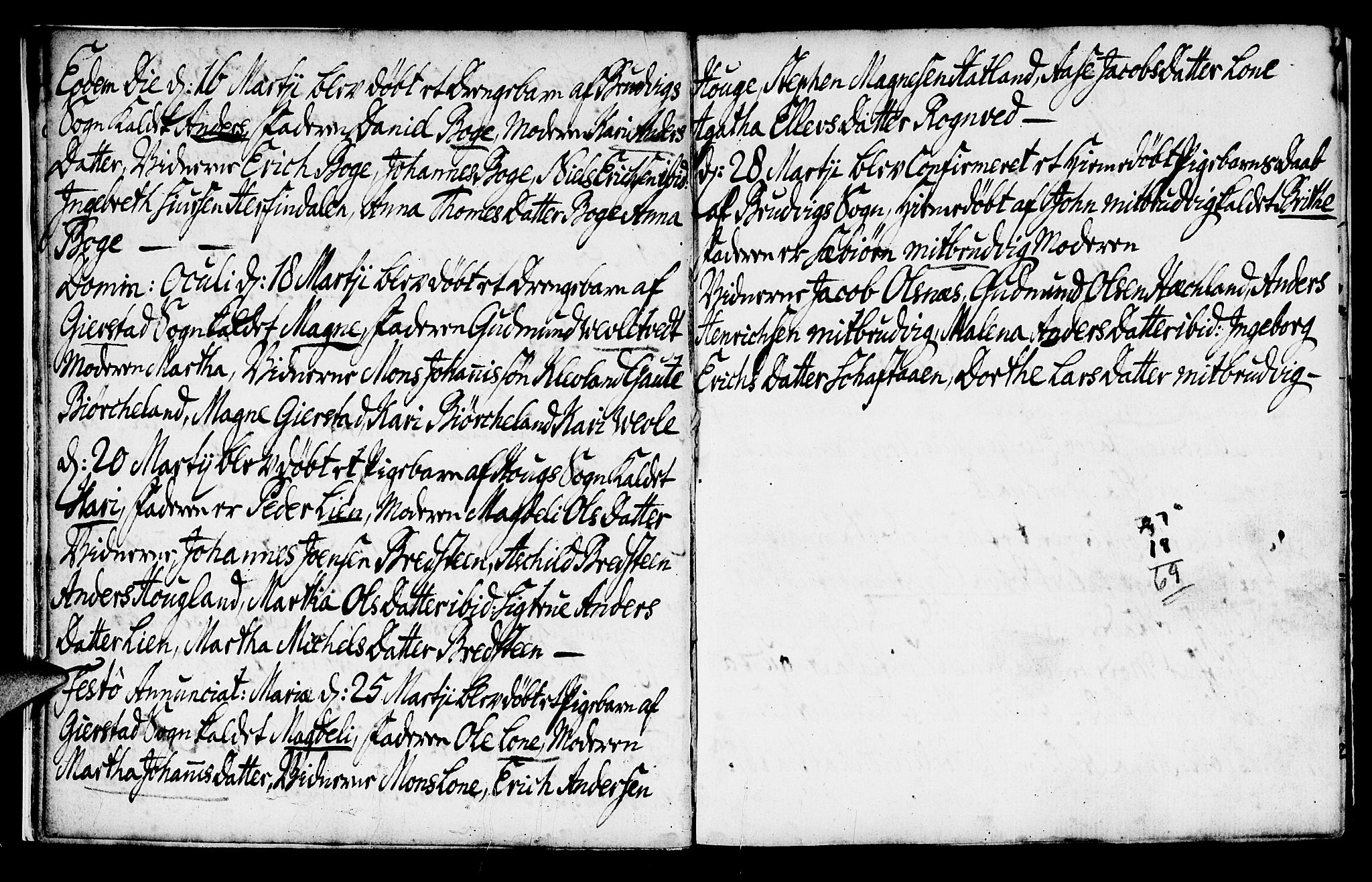 Haus sokneprestembete, SAB/A-75601/H/Haa: Parish register (official) no. A 8, 1754-1769, p. 6