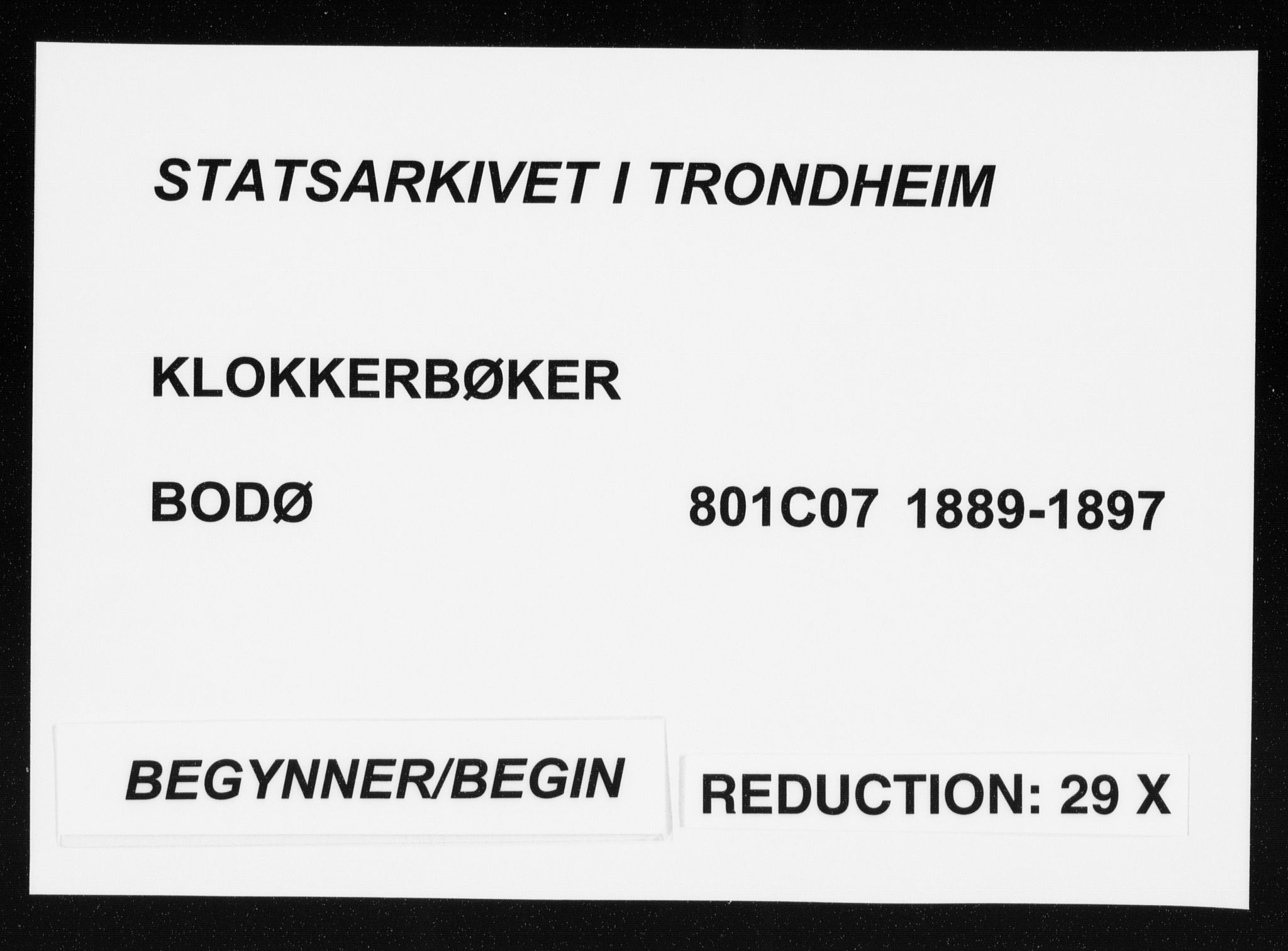 Ministerialprotokoller, klokkerbøker og fødselsregistre - Nordland, AV/SAT-A-1459/801/L0032: Parish register (copy) no. 801C07, 1889-1897