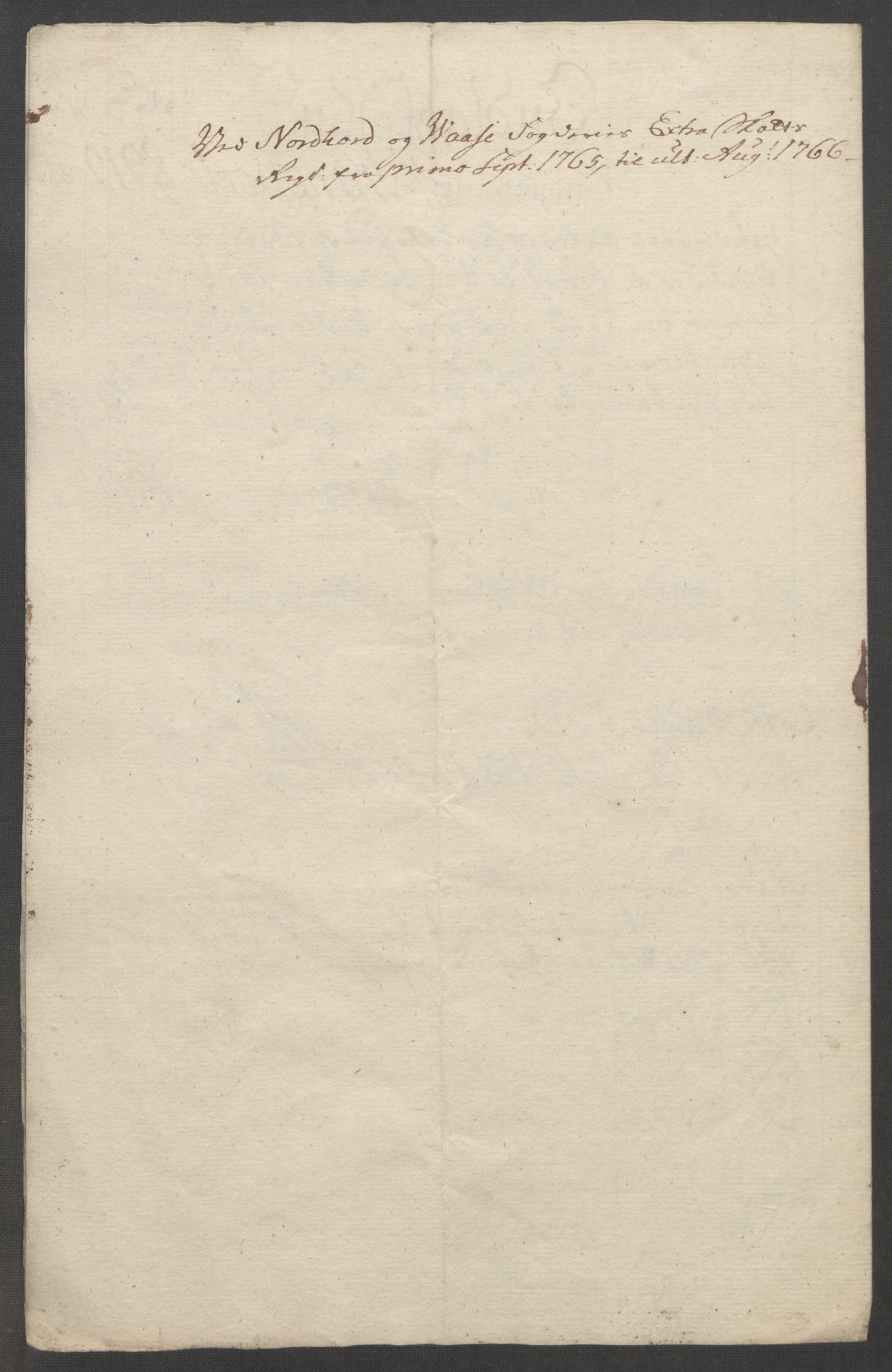 Rentekammeret inntil 1814, Reviderte regnskaper, Fogderegnskap, RA/EA-4092/R51/L3303: Ekstraskatten Nordhordland og Voss, 1762-1772, p. 127