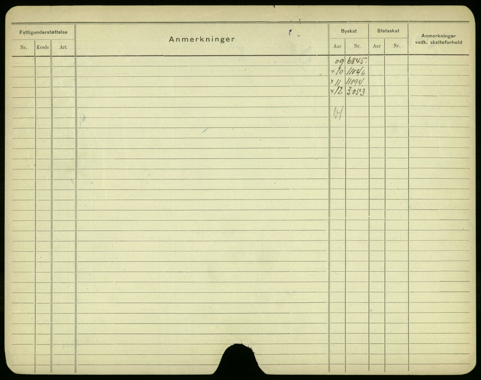 Oslo folkeregister, Registerkort, AV/SAO-A-11715/F/Fa/Fac/L0002: Menn, 1906-1914, p. 203b