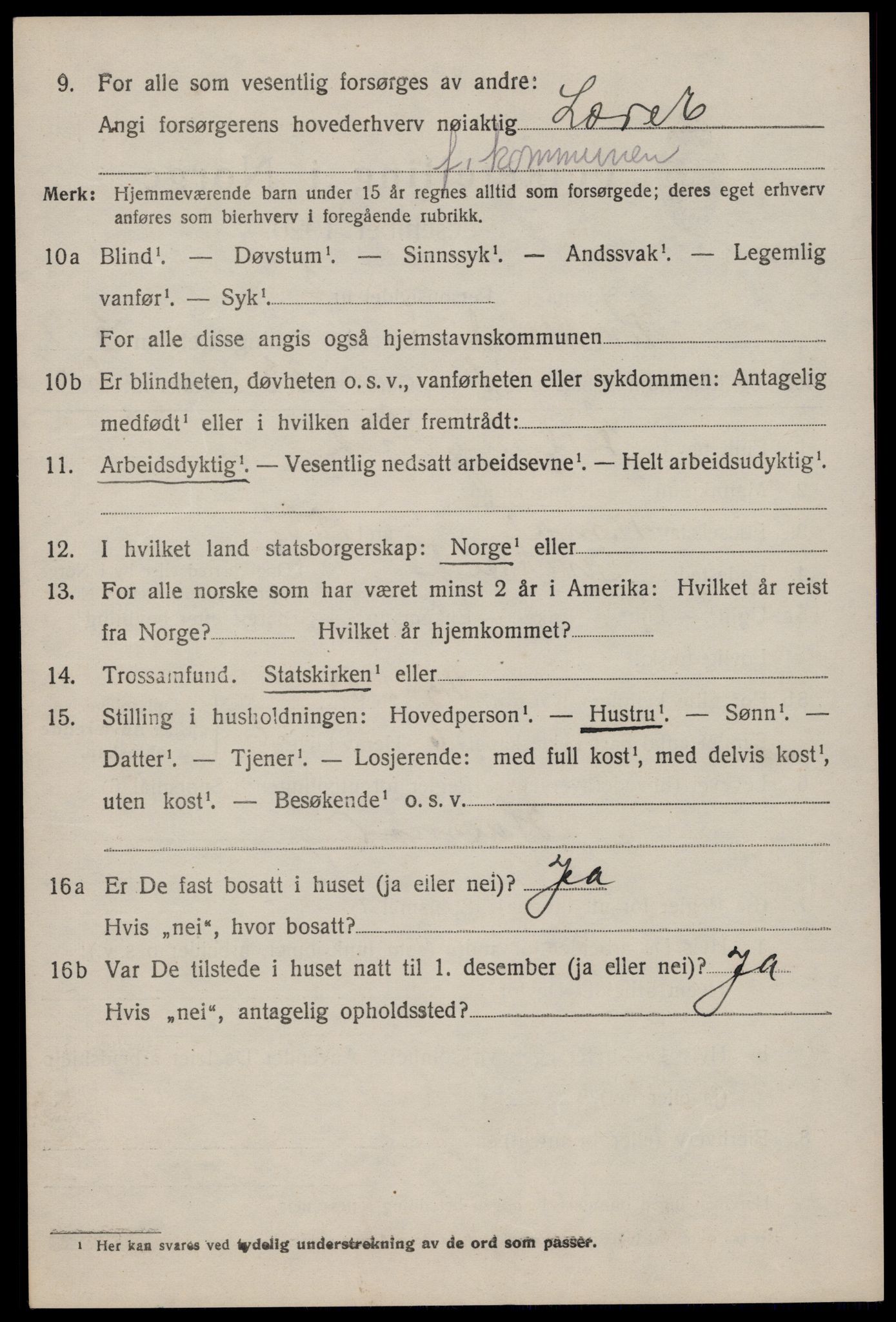 SAKO, 1920 census for Kviteseid, 1920, p. 3518