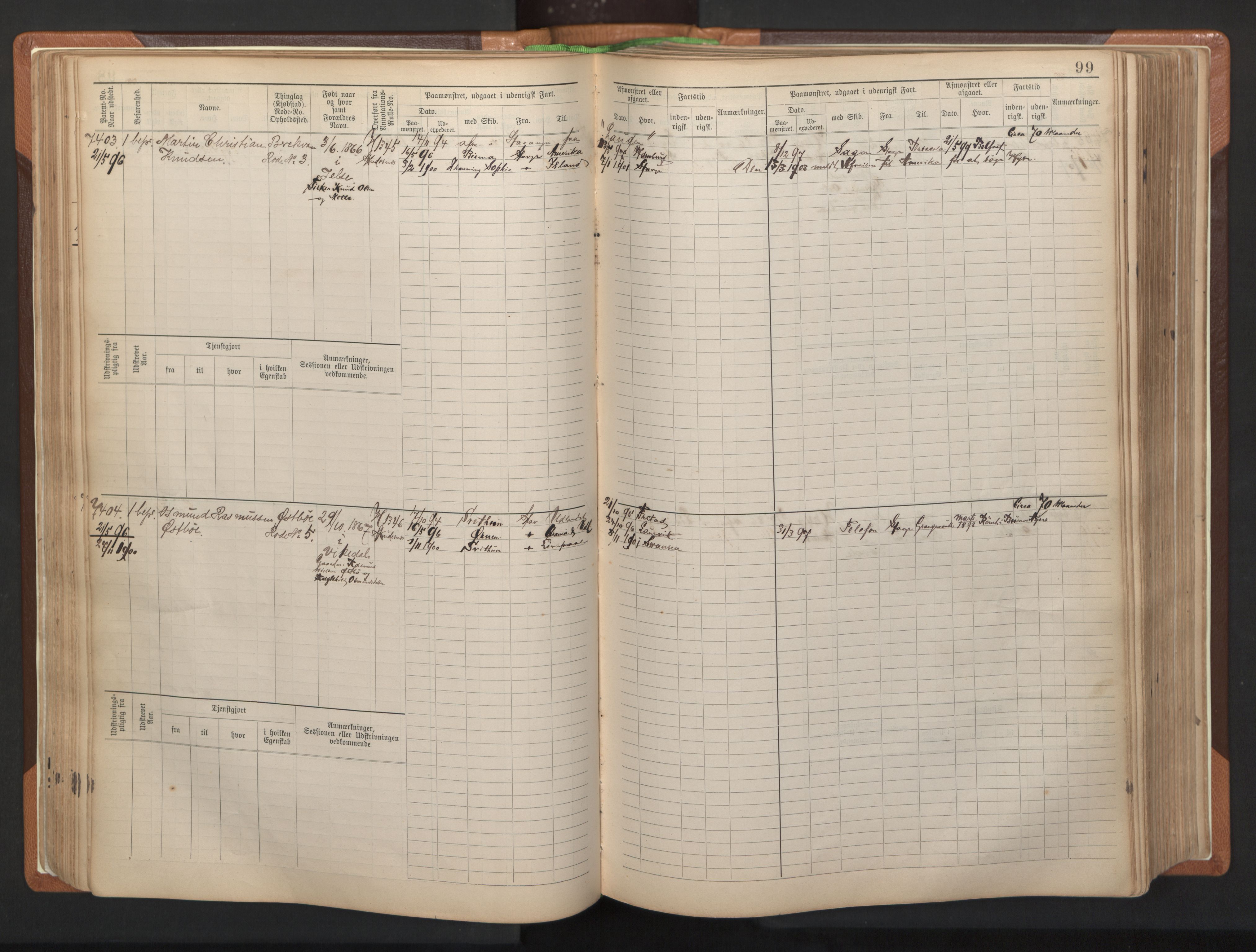 Stavanger sjømannskontor, AV/SAST-A-102006/F/Fb/Fbb/L0012: Sjøfartshovedrulle, patentnr. 7207-8158, 1894-1904, p. 102