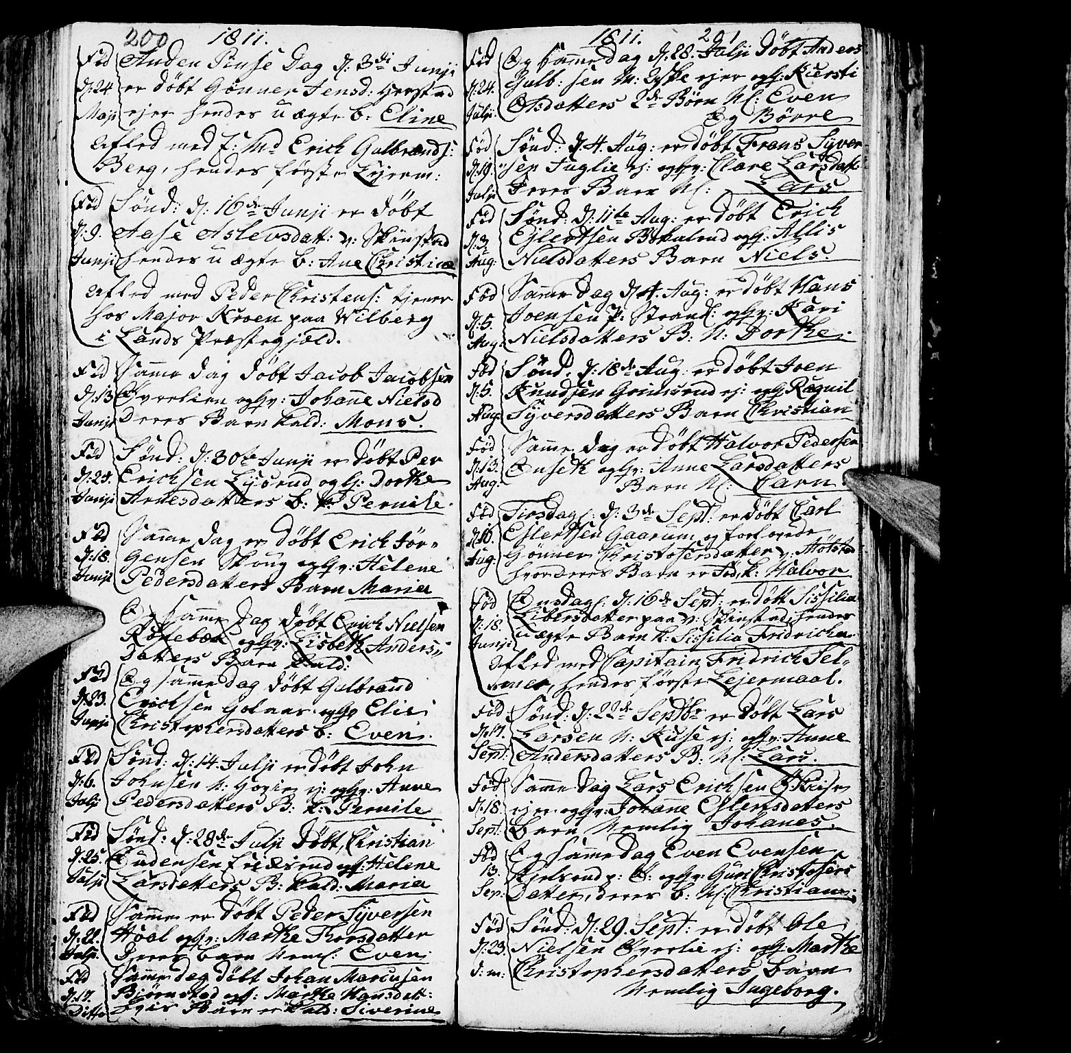 Nes prestekontor, Hedmark, SAH/PREST-020/L/La/L0002: Parish register (copy) no. 2, 1785-1813, p. 200-201