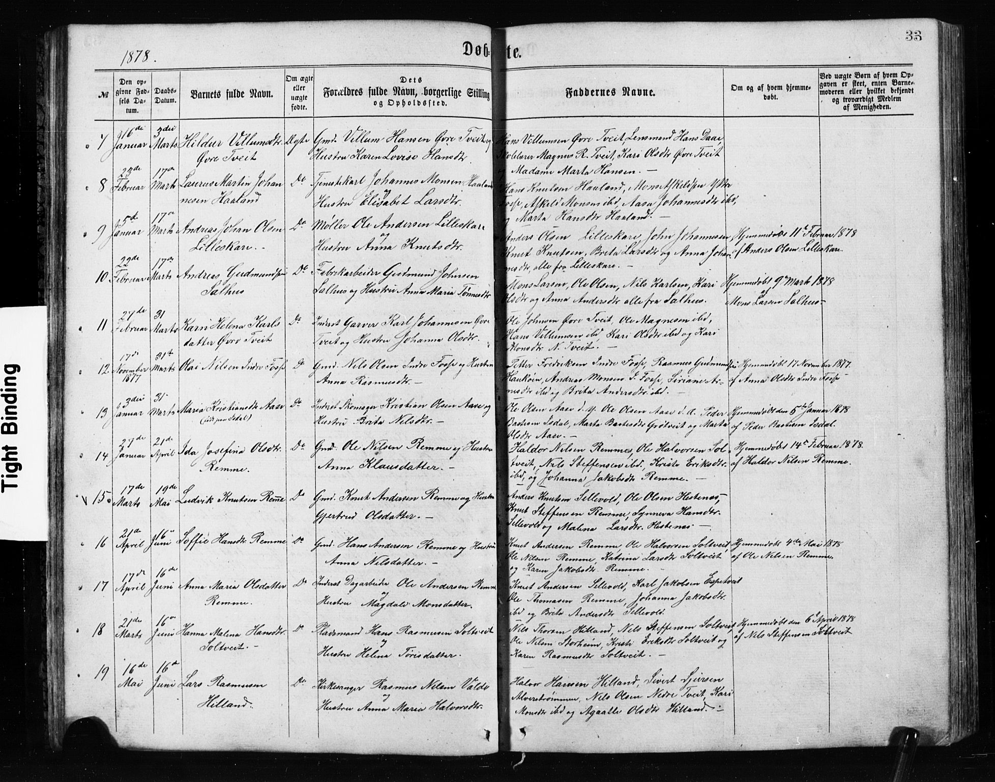 Alversund Sokneprestembete, SAB/A-73901/H/Ha/Hab: Parish register (copy) no. A 2, 1864-1905, p. 33