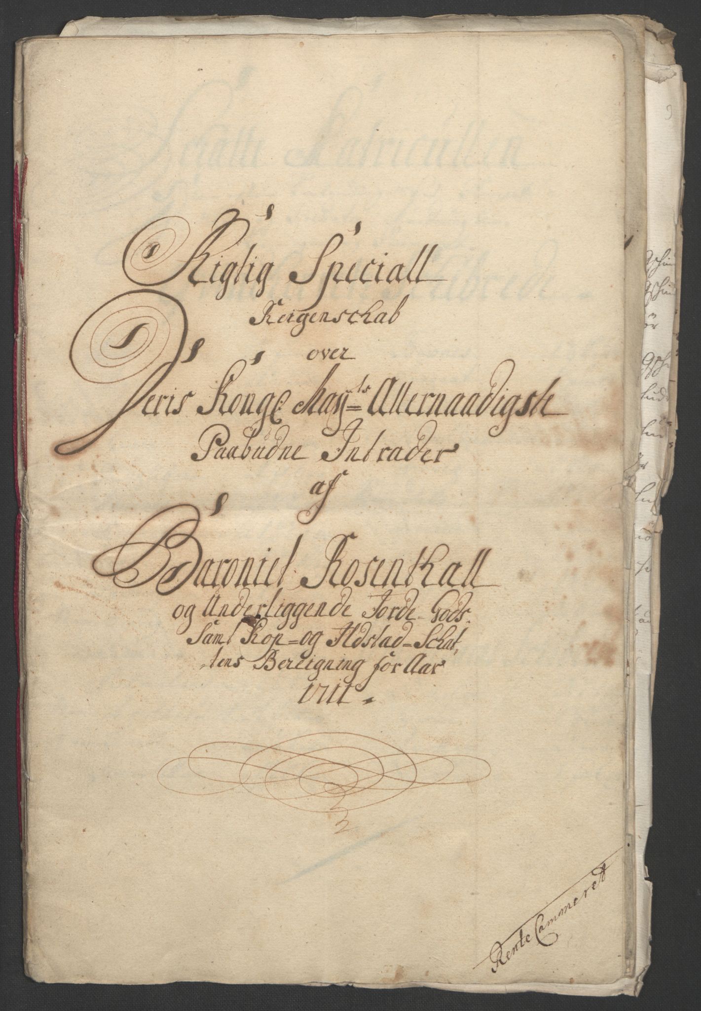 Rentekammeret inntil 1814, Reviderte regnskaper, Fogderegnskap, AV/RA-EA-4092/R49/L3138: Fogderegnskap Rosendal Baroni, 1691-1714, p. 277