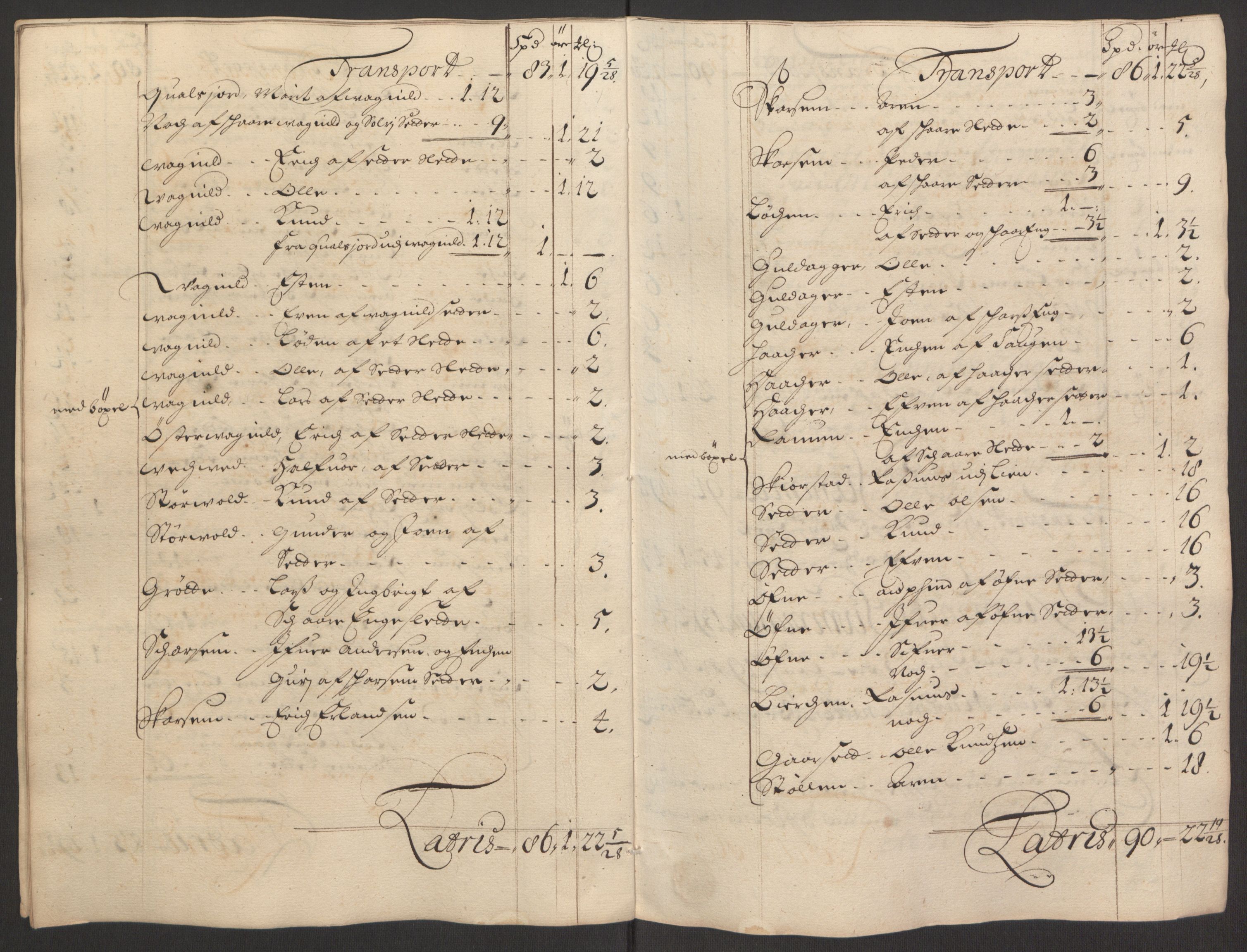 Rentekammeret inntil 1814, Reviderte regnskaper, Fogderegnskap, AV/RA-EA-4092/R60/L3945: Fogderegnskap Orkdal og Gauldal, 1695, p. 175