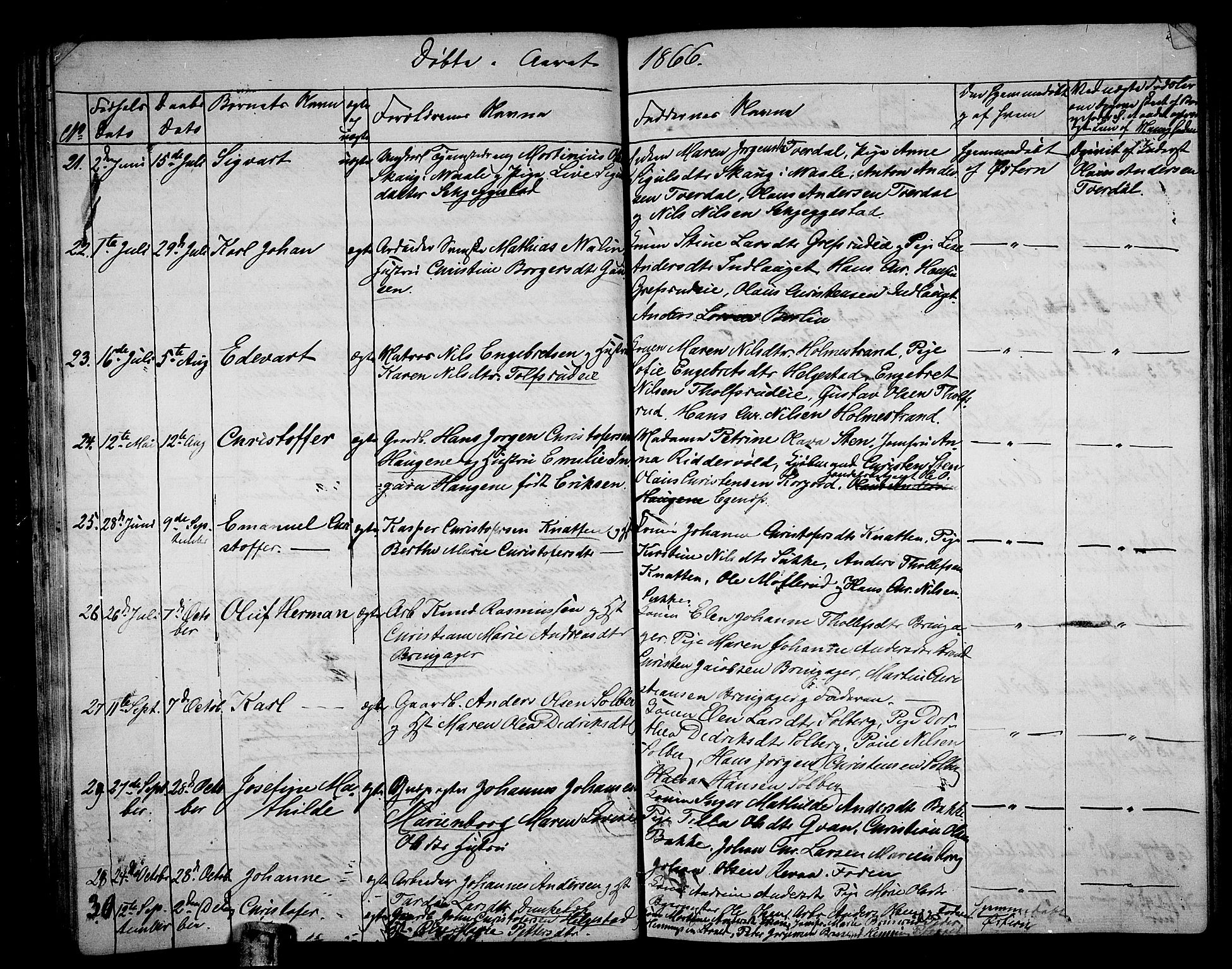 Botne kirkebøker, AV/SAKO-A-340/G/Ga/L0001: Parish register (copy) no. I 1, 1854-1867, p. 39