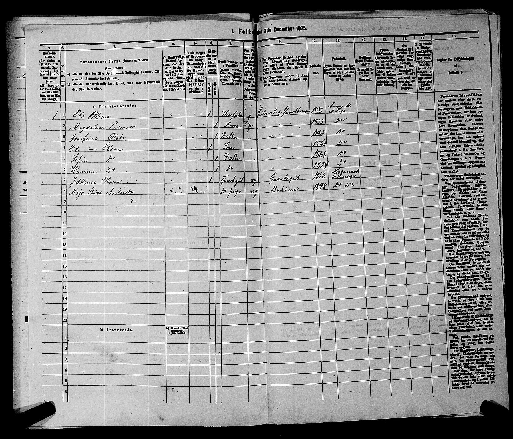RA, 1875 census for 0118P Aremark, 1875, p. 489