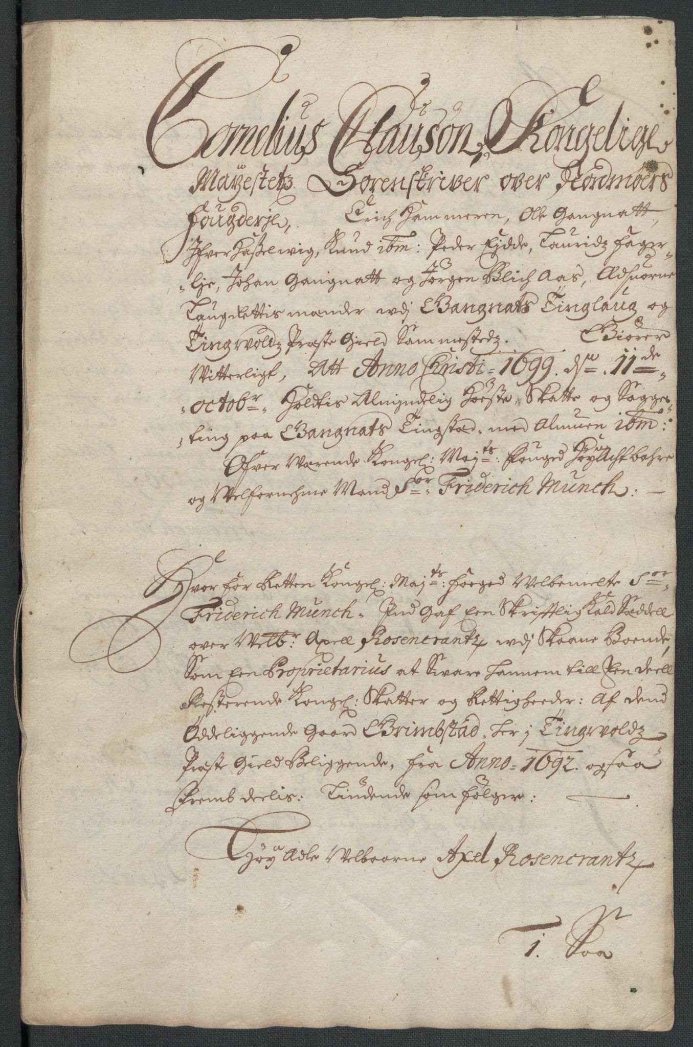 Rentekammeret inntil 1814, Reviderte regnskaper, Fogderegnskap, AV/RA-EA-4092/R56/L3738: Fogderegnskap Nordmøre, 1699, p. 147