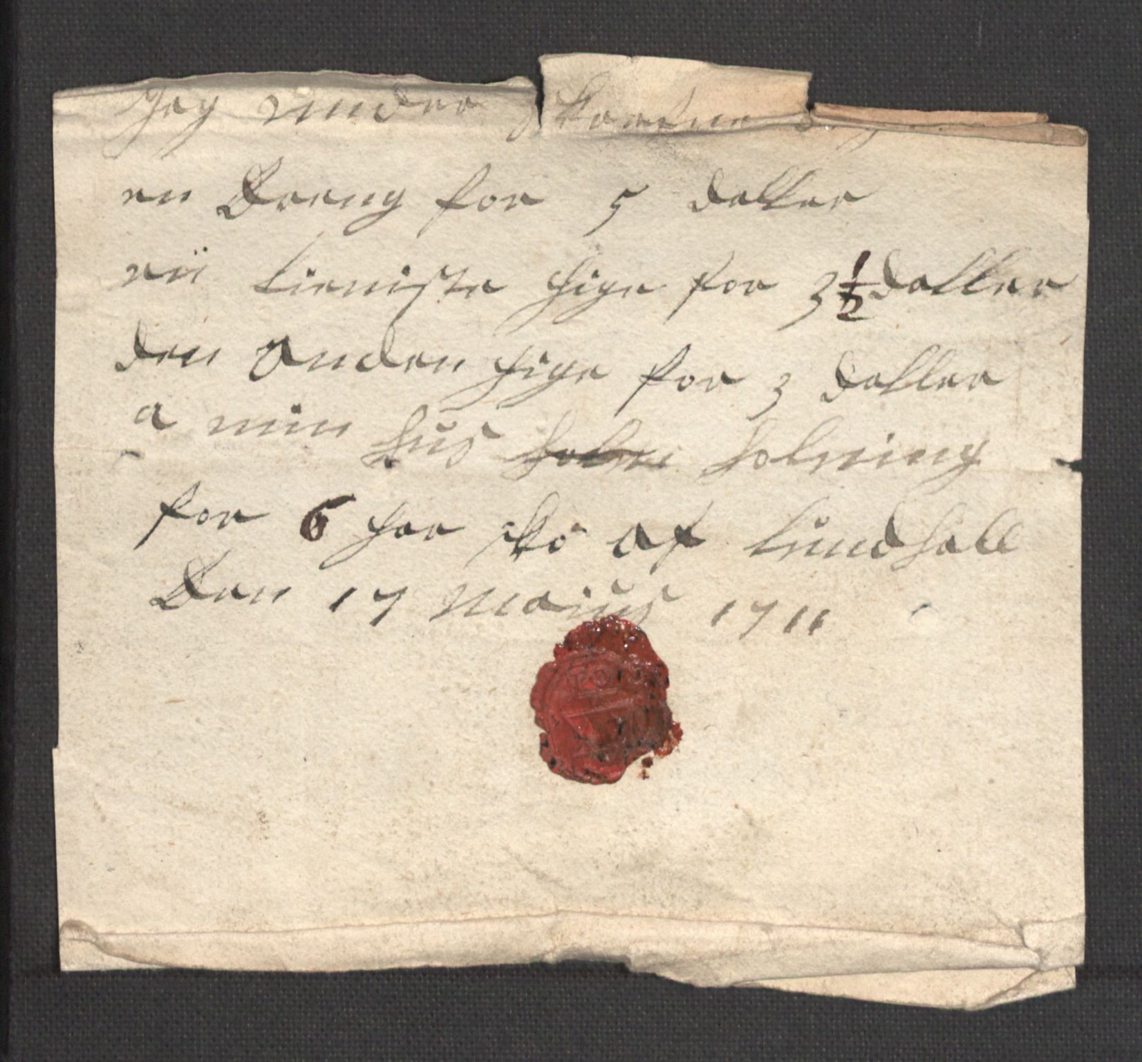 Rentekammeret inntil 1814, Reviderte regnskaper, Fogderegnskap, AV/RA-EA-4092/R36/L2121: Fogderegnskap Øvre og Nedre Telemark og Bamble, 1711, p. 296