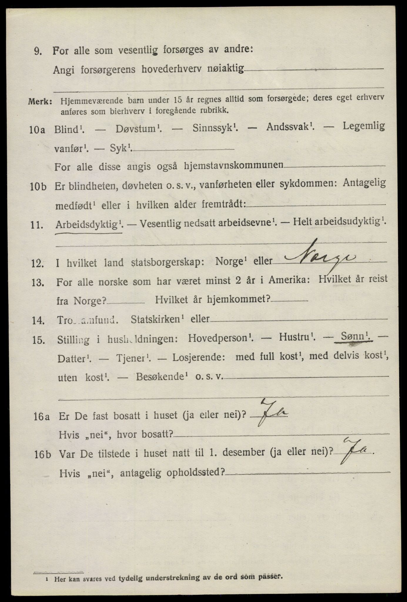 SAO, 1920 census for Askim, 1920, p. 6794