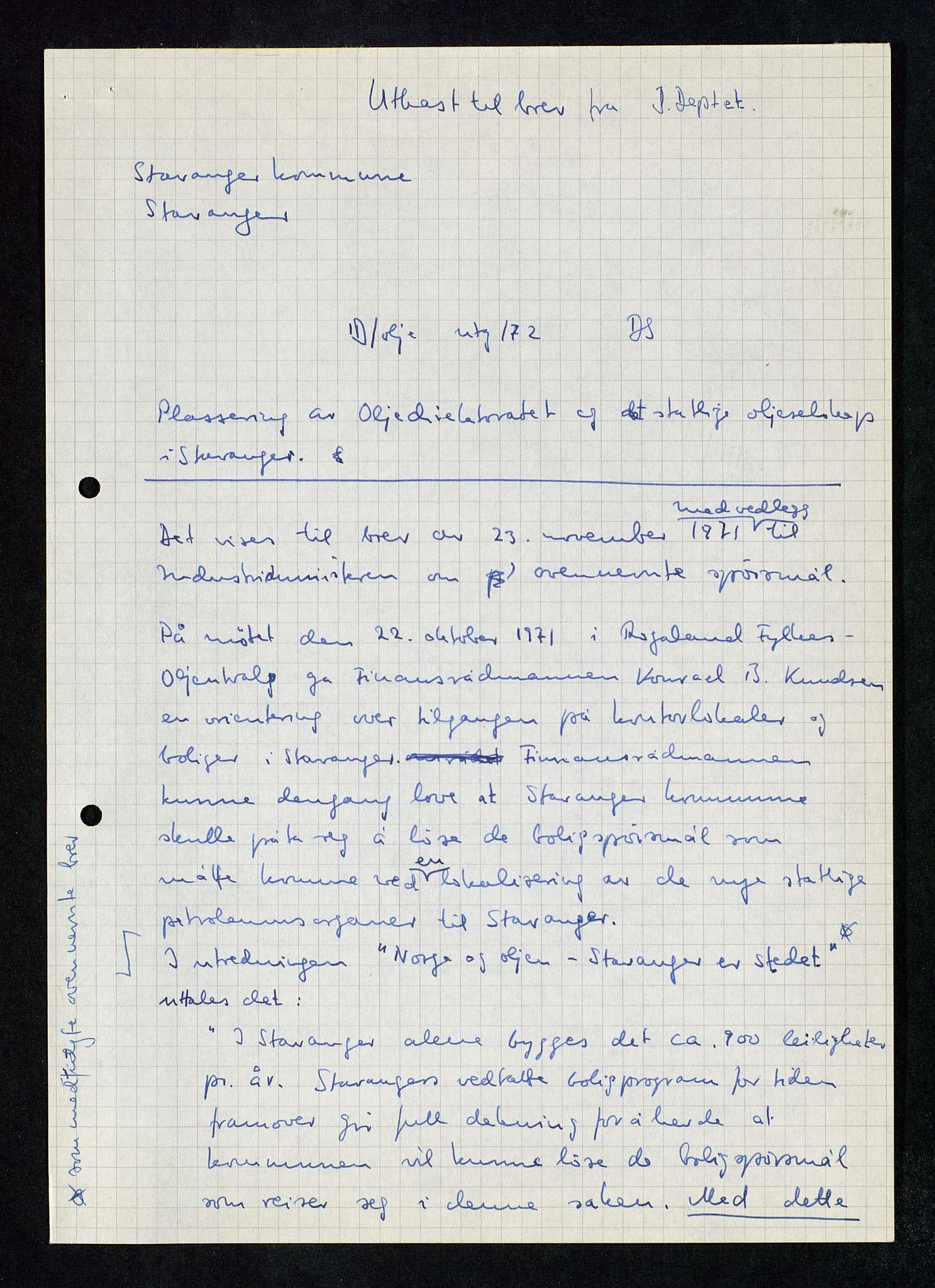 Industridepartementet, Oljekontoret, AV/SAST-A-101348/Db/L0003: Helikopterflyving og helikopterdekk, redningsheis i helikopter, ID Olje, div., 1966-1973, p. 844