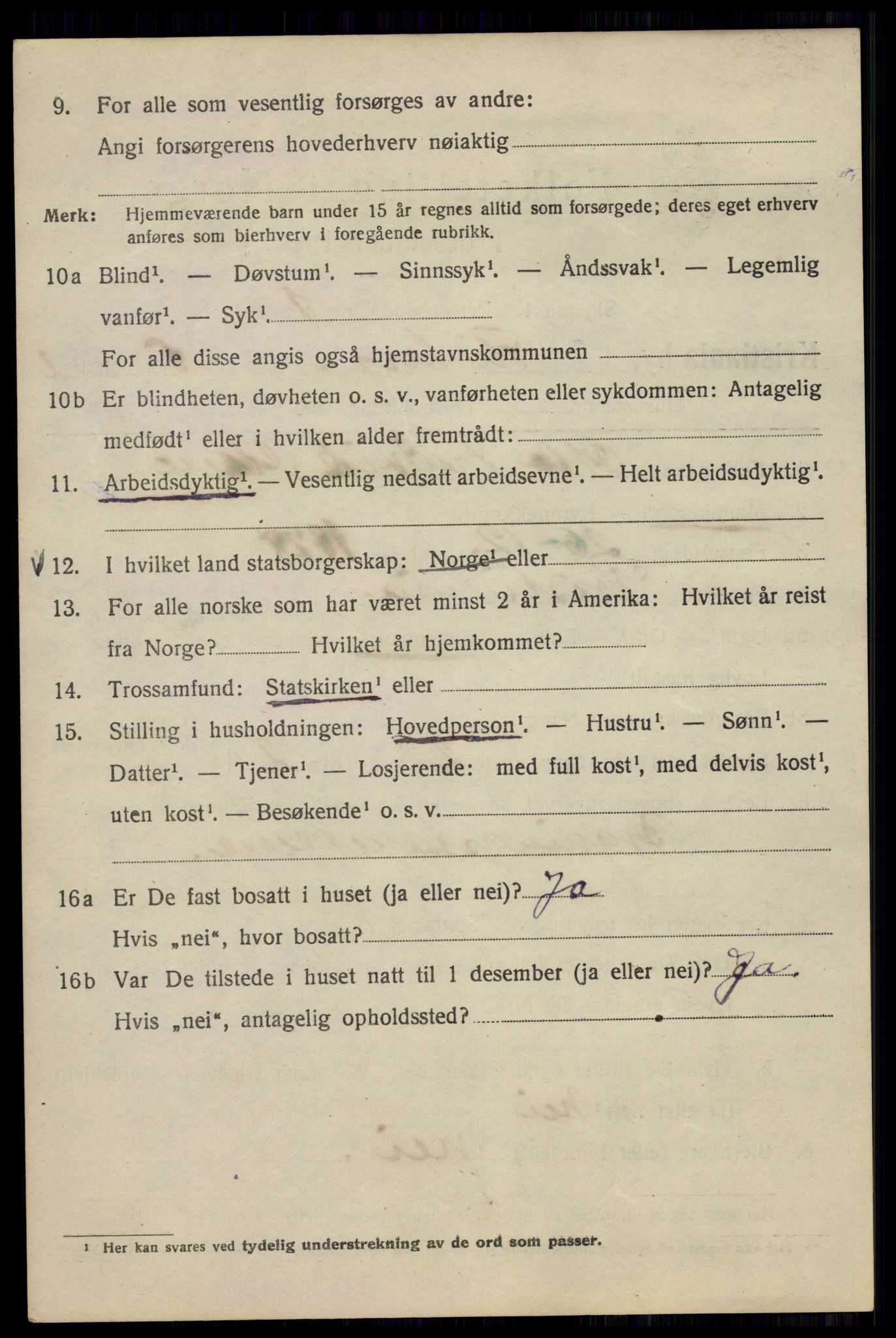SAO, 1920 census for Kristiania, 1920, p. 230012