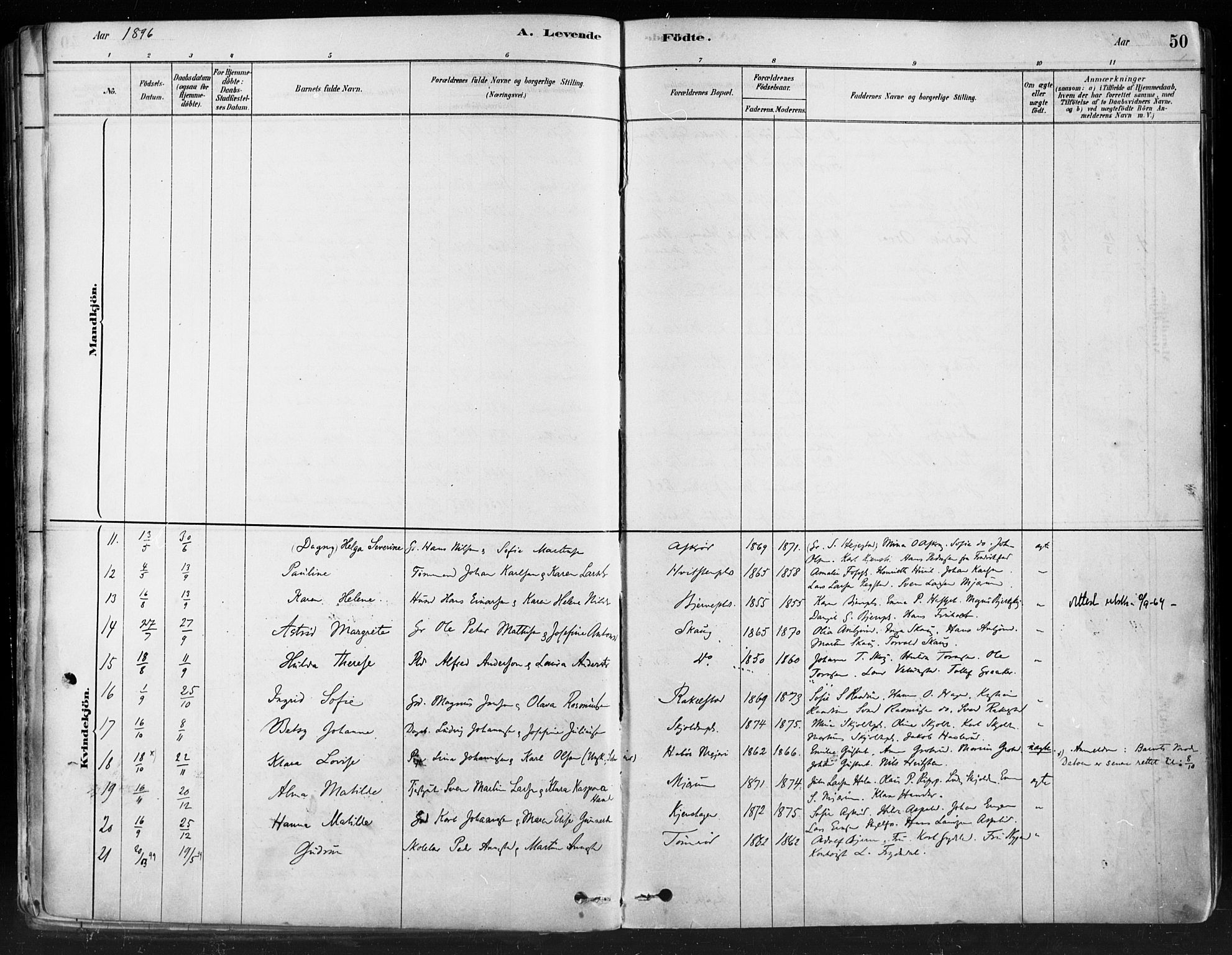 Hobøl prestekontor Kirkebøker, SAO/A-2002/F/Fa/L0005: Parish register (official) no. I 5, 1878-1904, p. 50