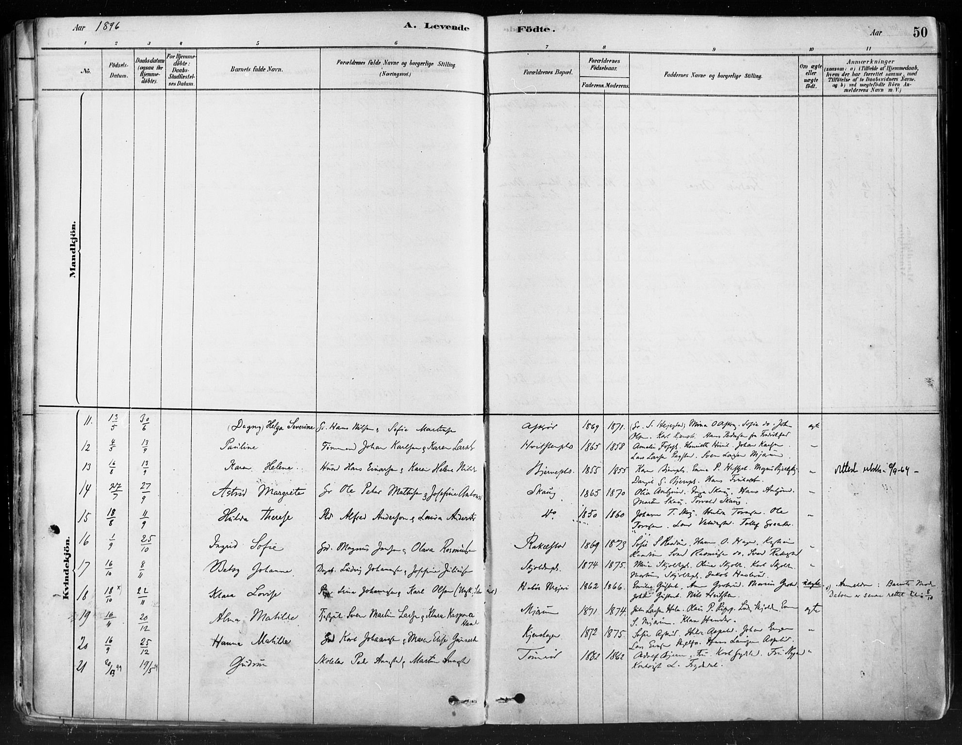 Hobøl prestekontor Kirkebøker, AV/SAO-A-2002/F/Fa/L0005: Parish register (official) no. I 5, 1878-1904, p. 50