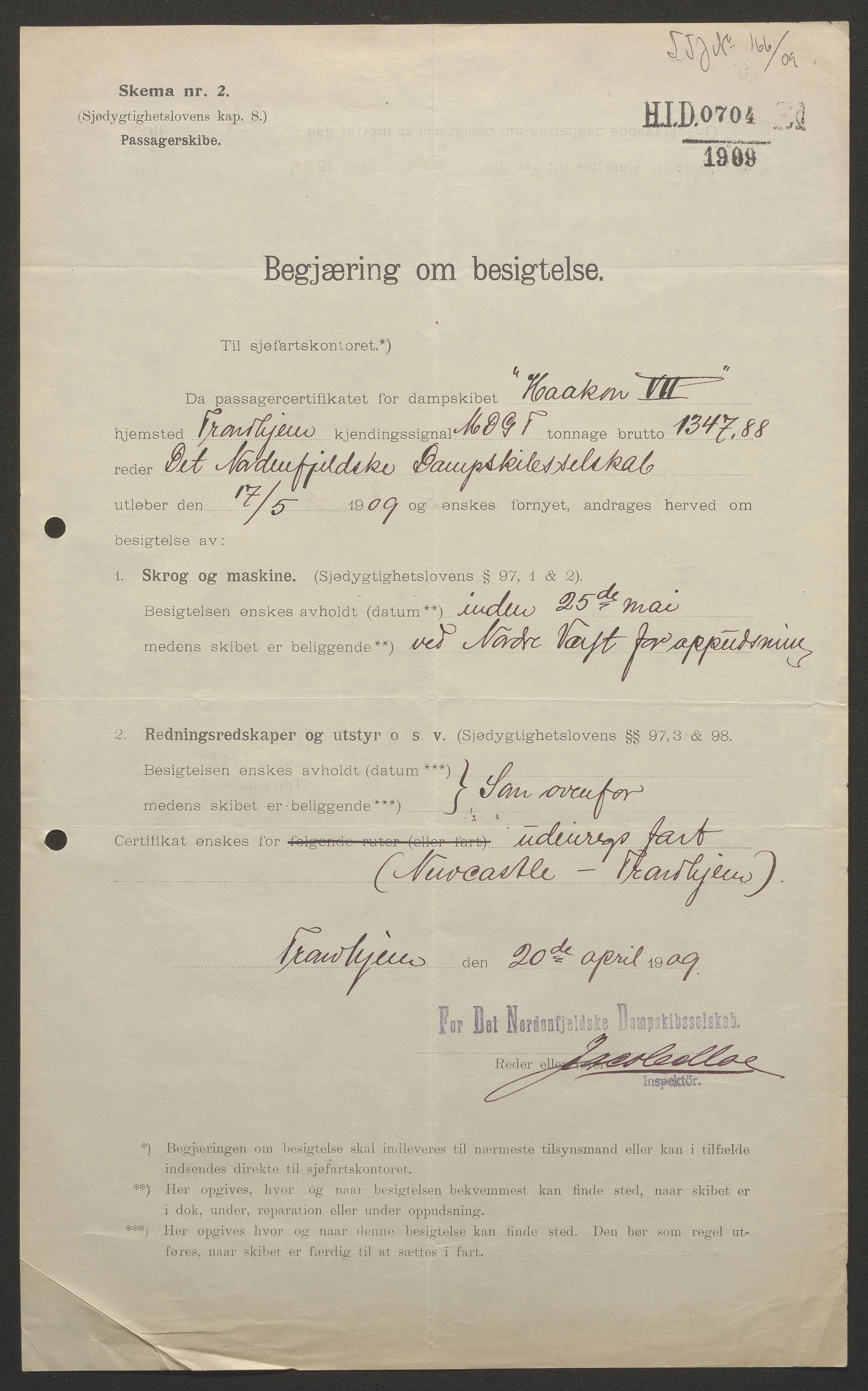 Sjøfartsdirektoratet med forløpere, skipsmapper slettede skip, AV/RA-S-4998/F/Fa/L0532: --, 1907-1917, p. 117