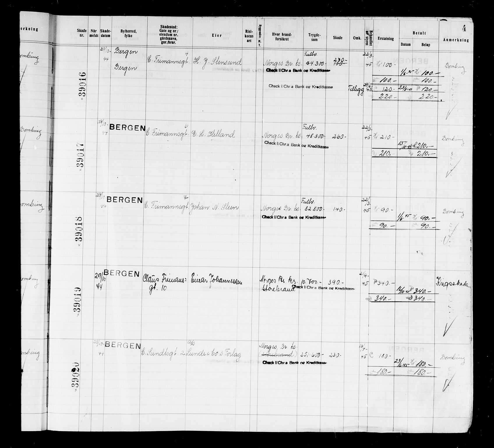 Krigsskadetrygdene for bygninger og løsøre, AV/RA-S-1548/V/L0037: Bygning, branntrygdet., 1940-1945, p. 4