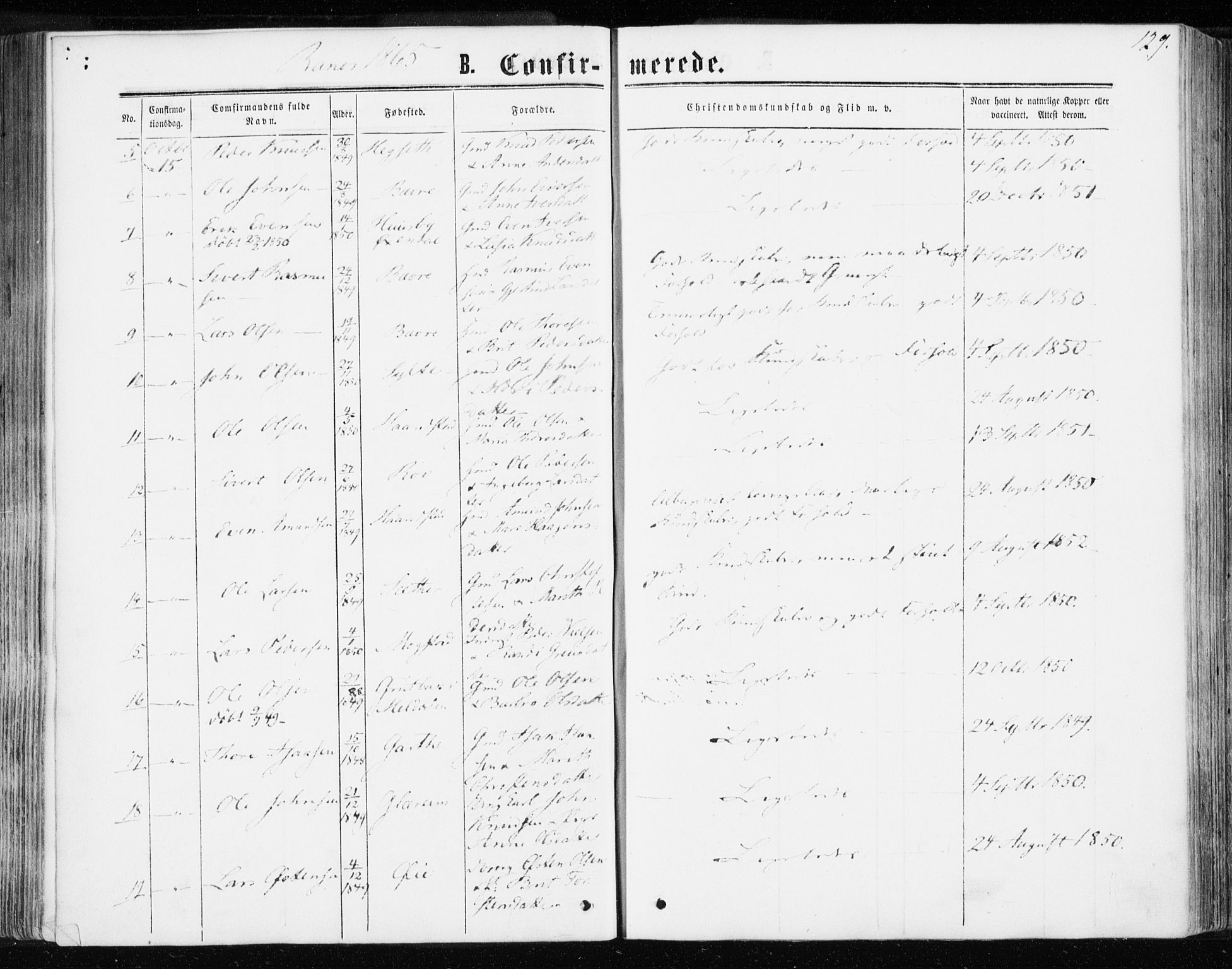 Ministerialprotokoller, klokkerbøker og fødselsregistre - Møre og Romsdal, AV/SAT-A-1454/595/L1045: Parish register (official) no. 595A07, 1863-1873, p. 129