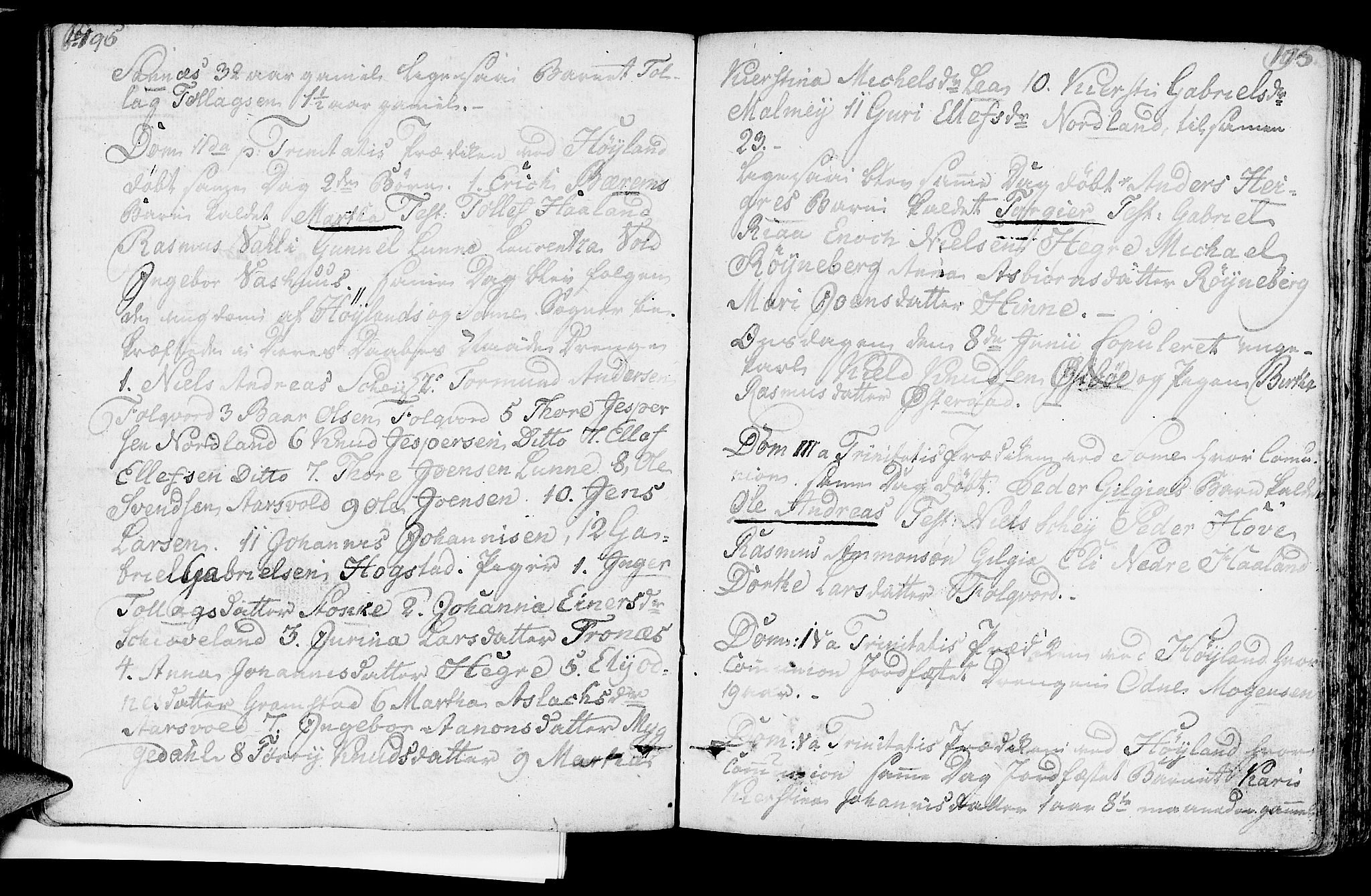 Høyland sokneprestkontor, SAST/A-101799/001/30BA/L0004: Parish register (official) no. A 4, 1784-1803, p. 195