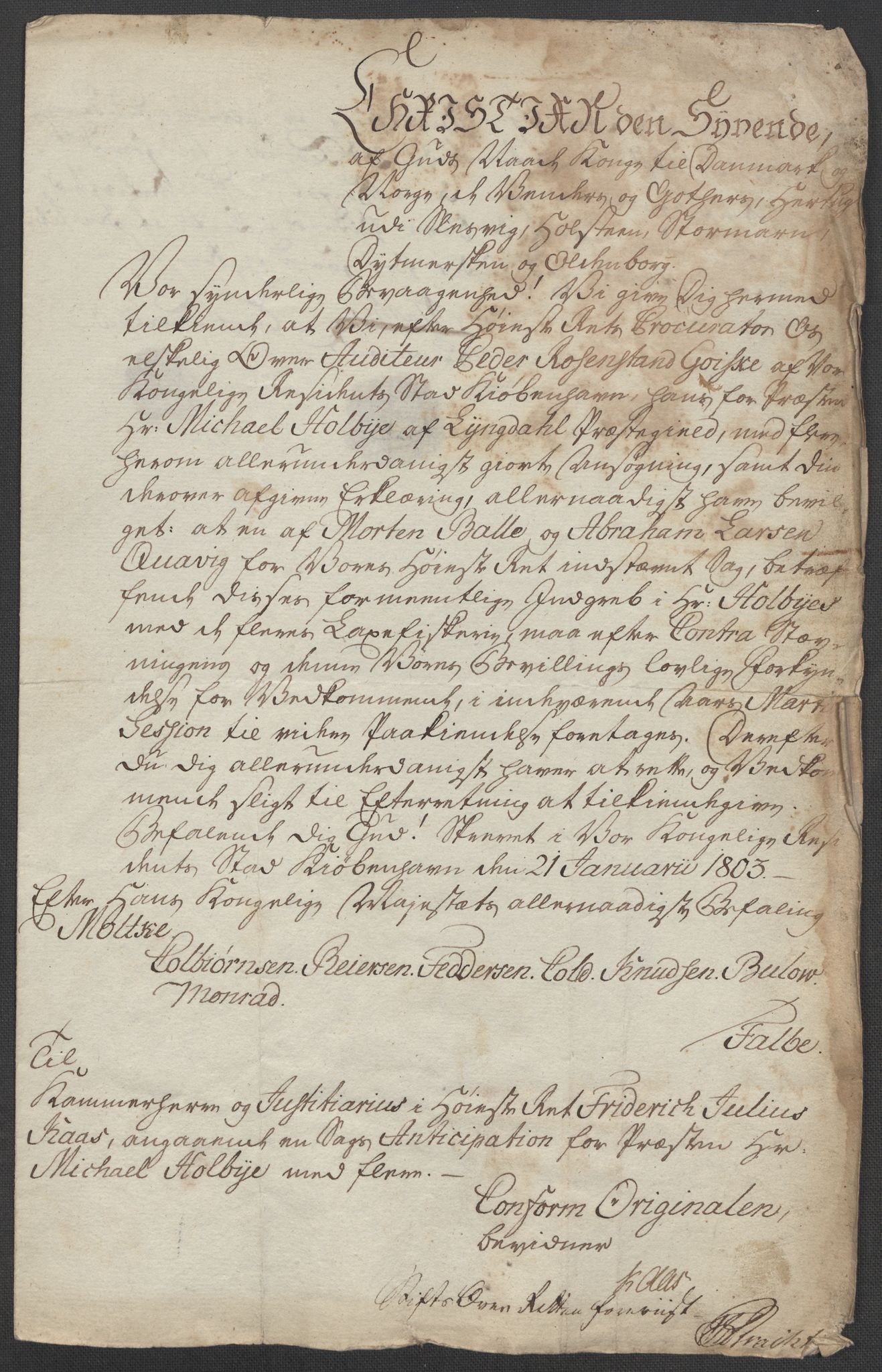 Riksarkivets diplomsamling, RA/EA-5965/F15/L0034: Prestearkiv - Vest-Agder, 1801-1803, p. 199