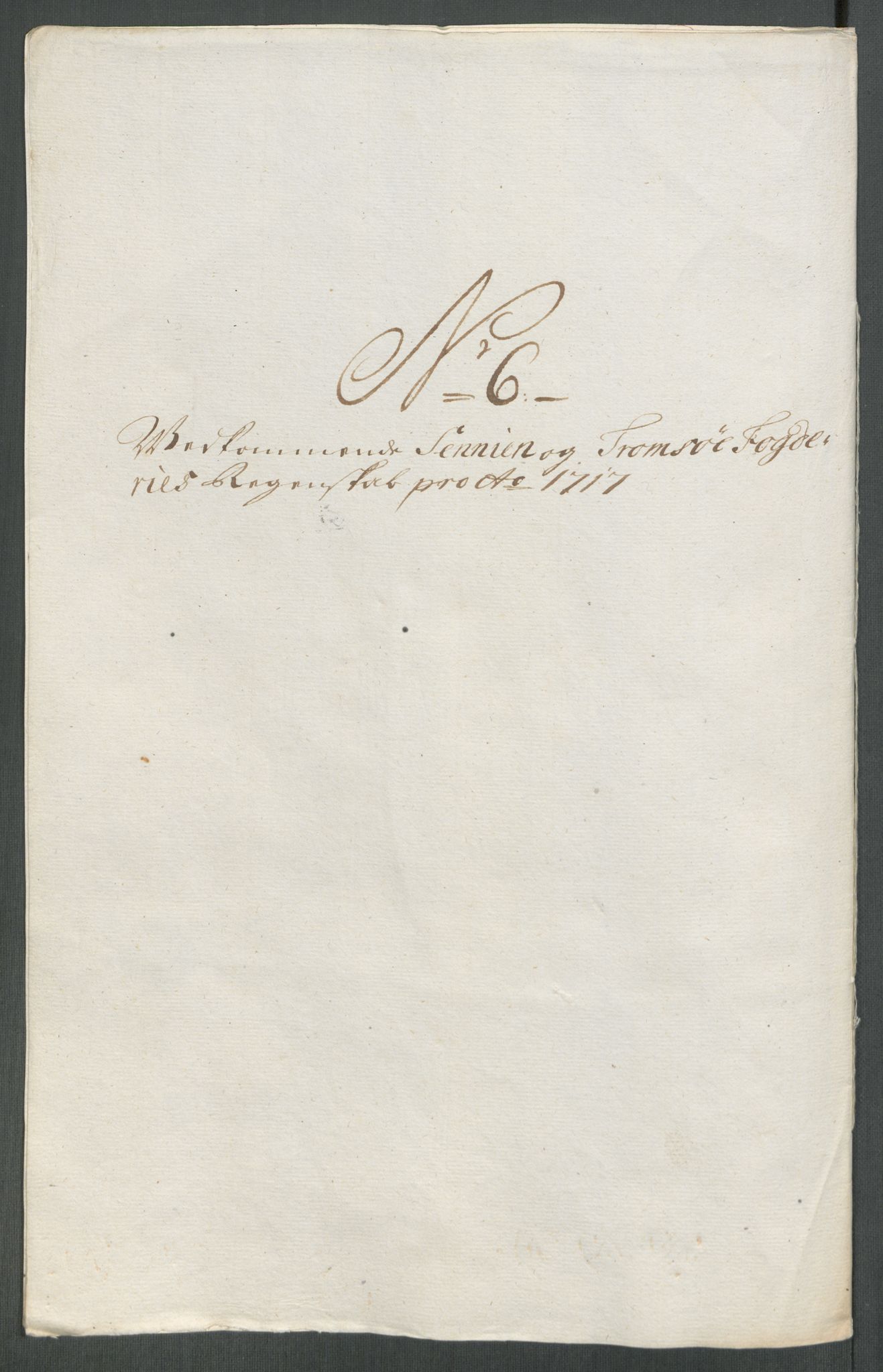 Rentekammeret inntil 1814, Reviderte regnskaper, Fogderegnskap, AV/RA-EA-4092/R68/L4763: Fogderegnskap Senja og Troms, 1717, p. 106