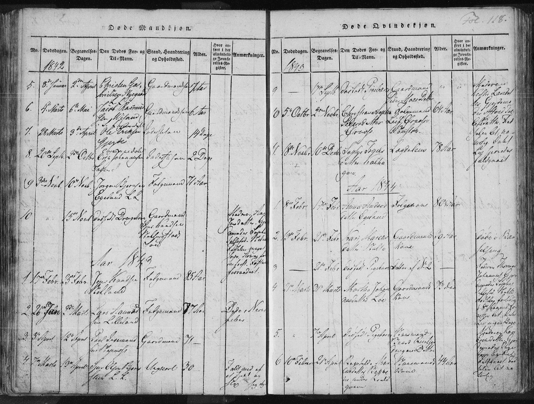 Vikedal sokneprestkontor, SAST/A-101840/01/IV: Parish register (official) no. A 3, 1817-1850, p. 118