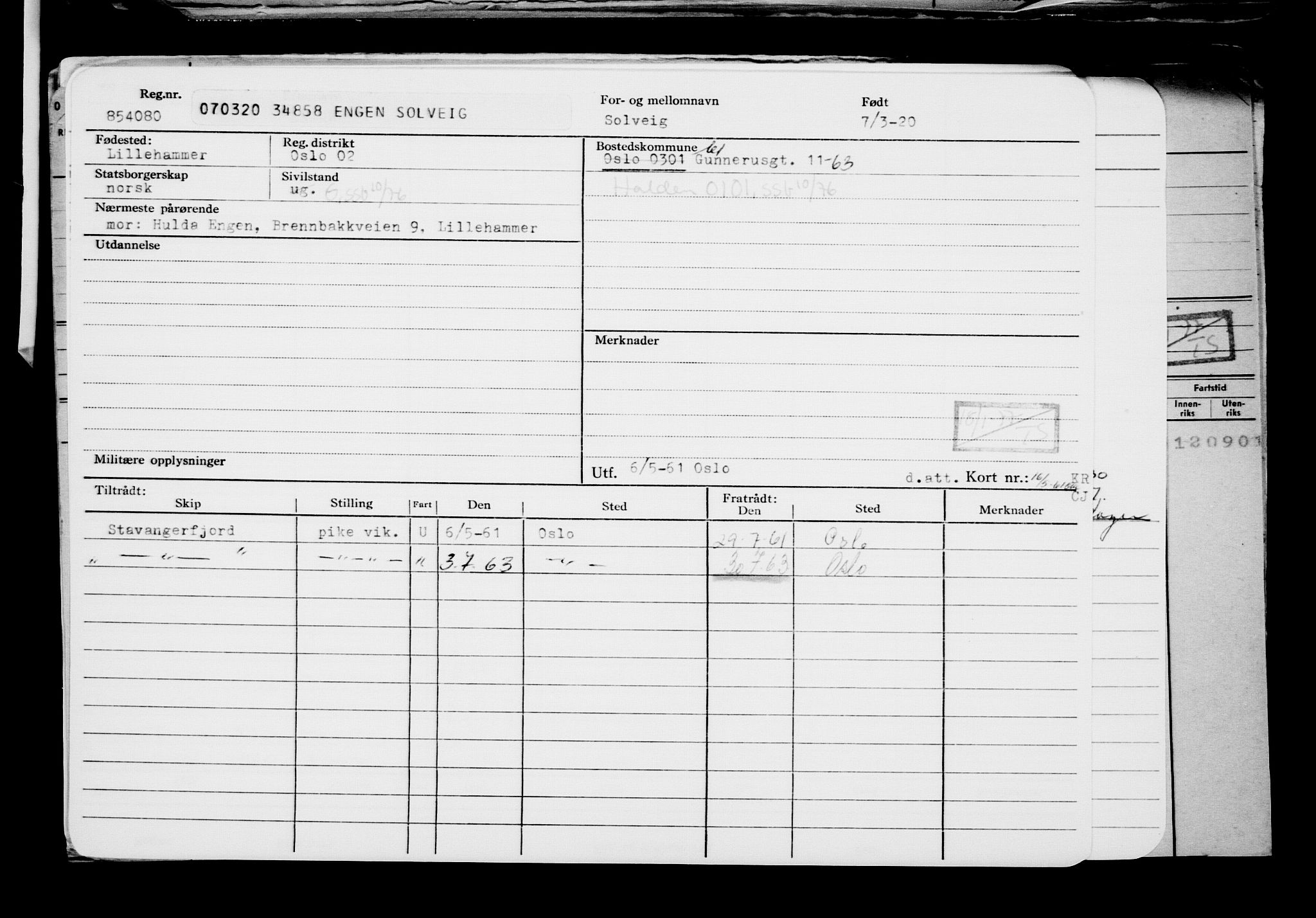 Direktoratet for sjømenn, AV/RA-S-3545/G/Gb/L0178: Hovedkort, 1920, p. 32