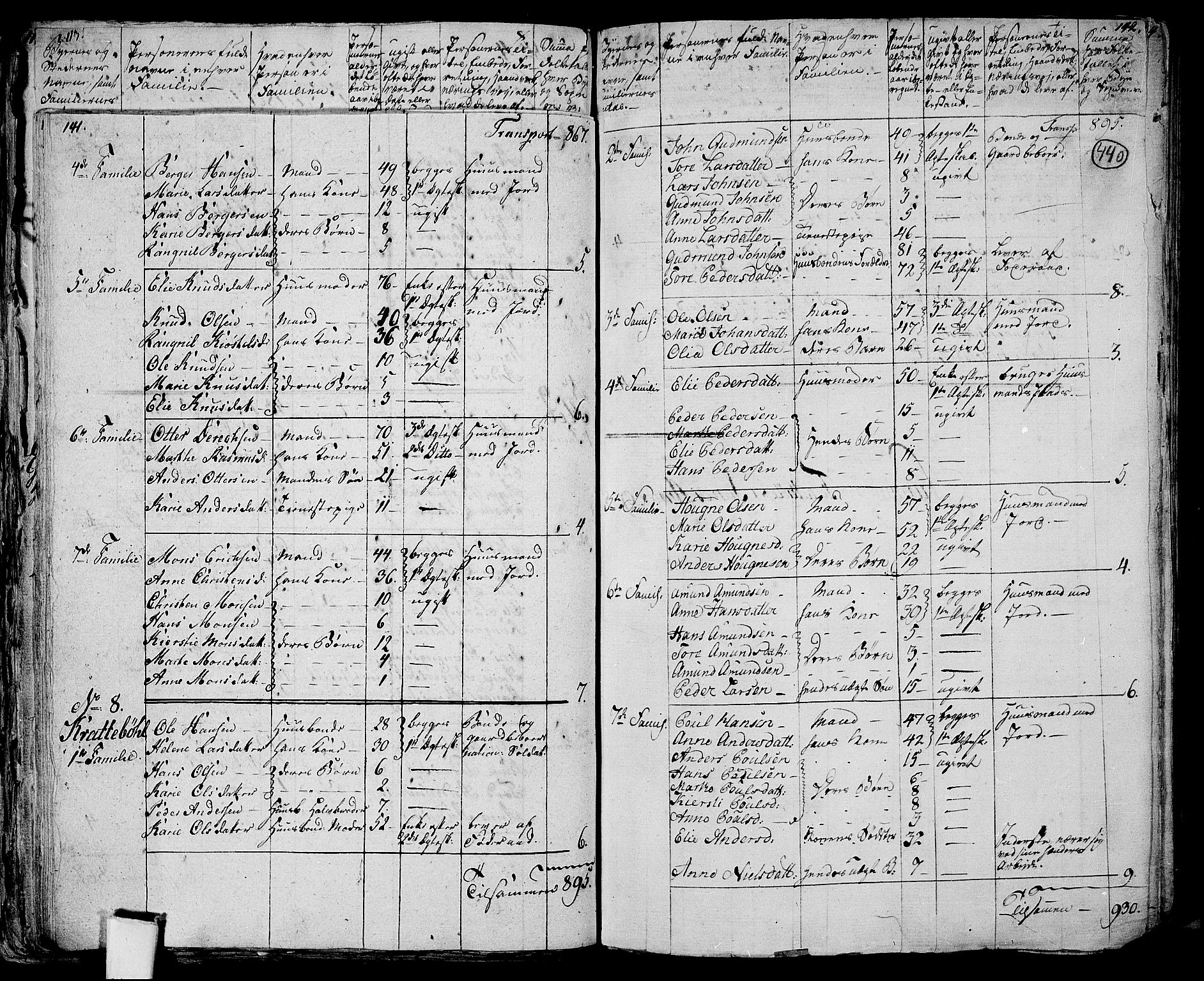 RA, 1801 census for 0419P Strøm, 1801, p. 439b-440a